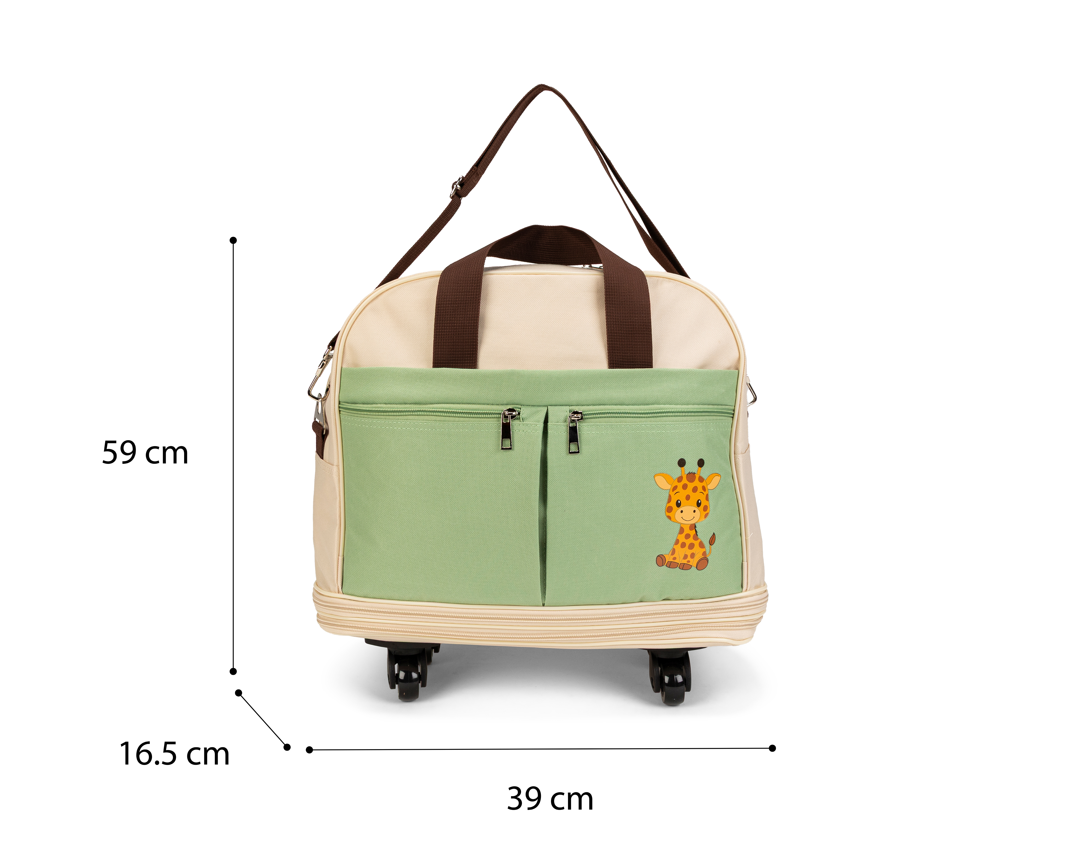 Foto 8 | Foto 8 | Pañalera Beige Baby Colors con Ruedas