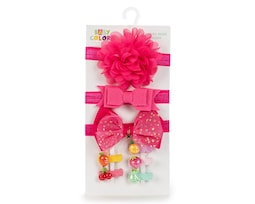 Tiaras y Broches para Bebé Niña Baby Colors 8 Piezas