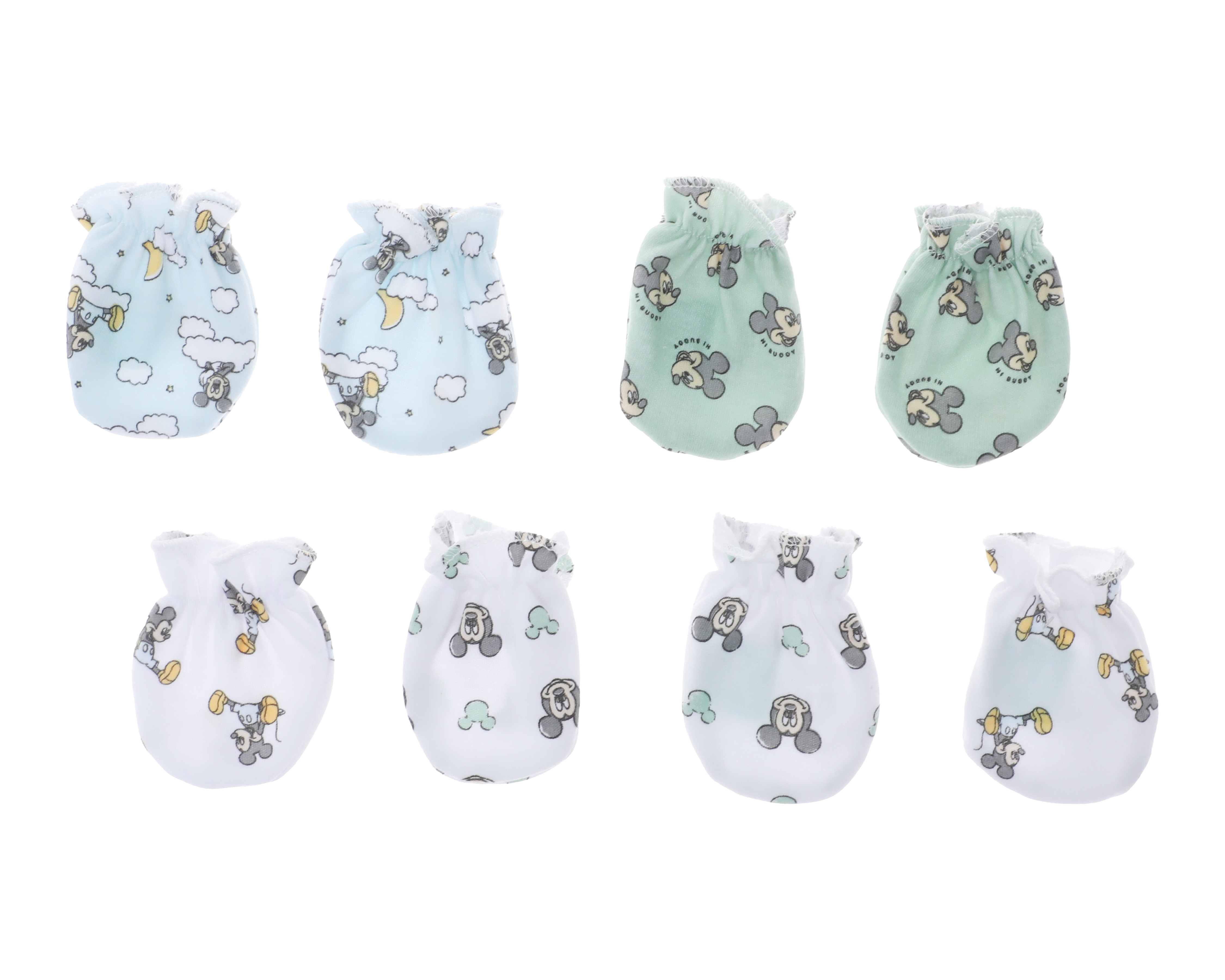 Guantes para Bebé Niño Disney Mickey Mouse 4 Pares