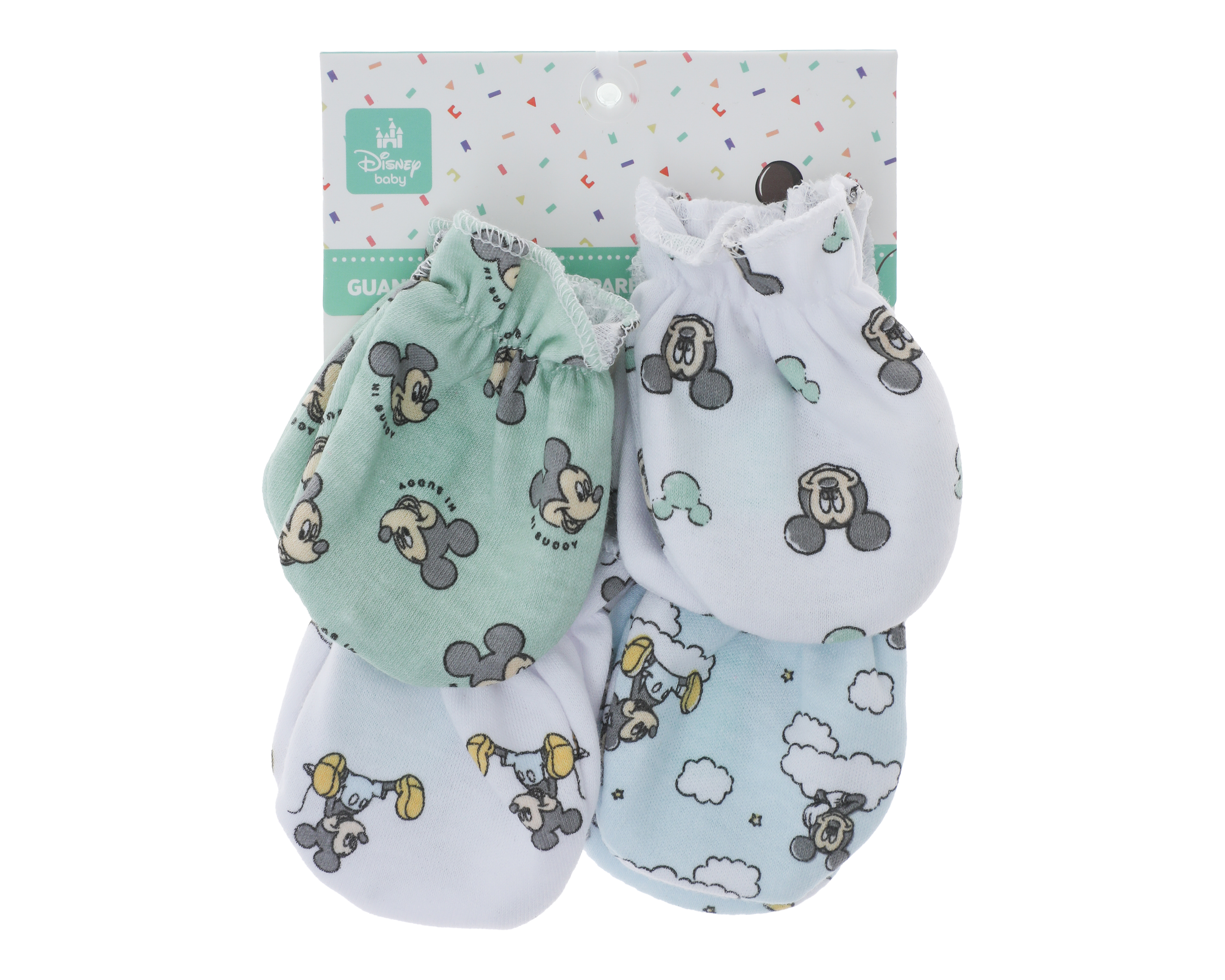 Foto 5 pulgar | Foto 4 | Guantes para Bebé Niño Disney Mickey Mouse 4 Pares