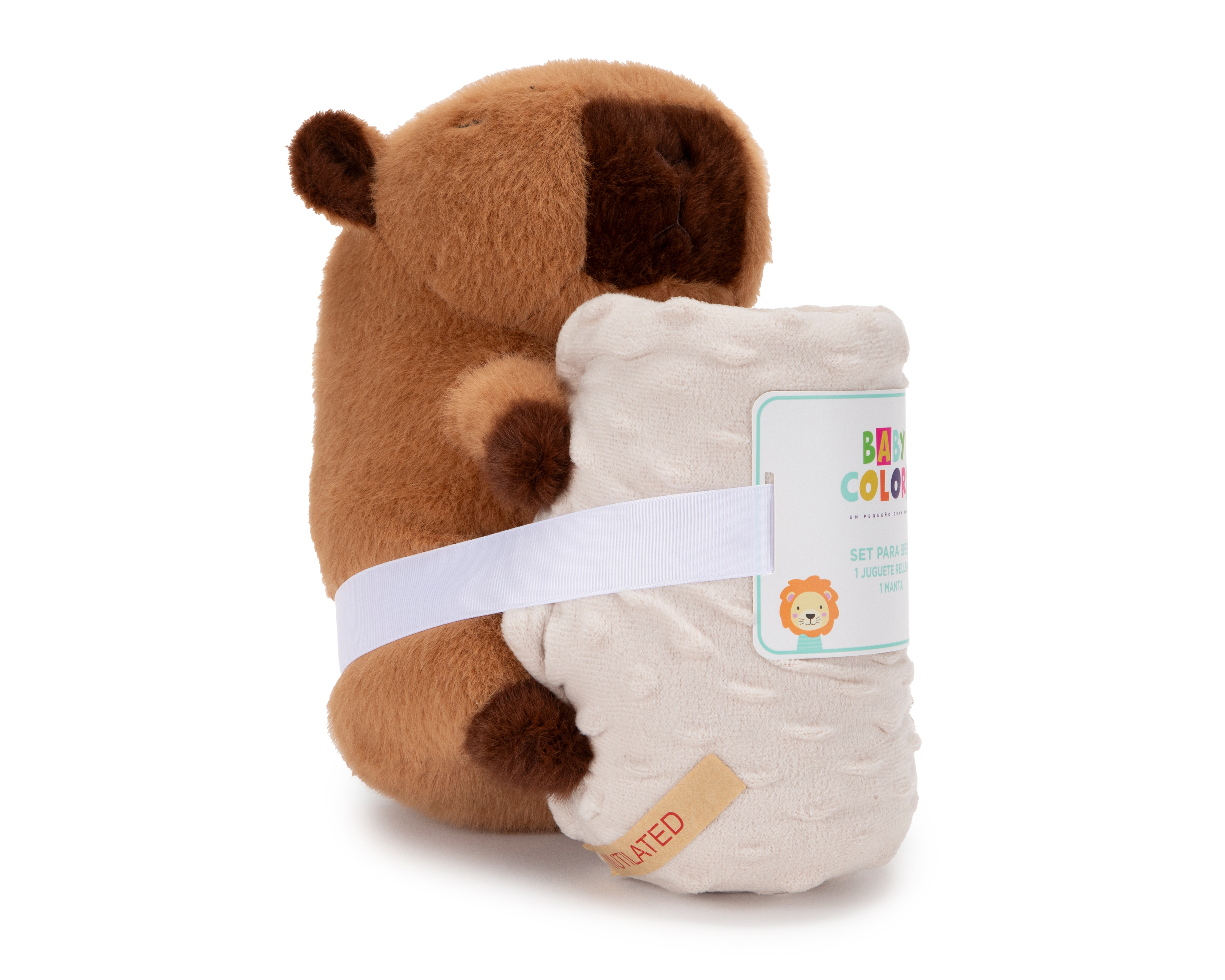Foto 4 | Foto 4 | Cobertor para Cuna con Peluche Baby Colors Capibara