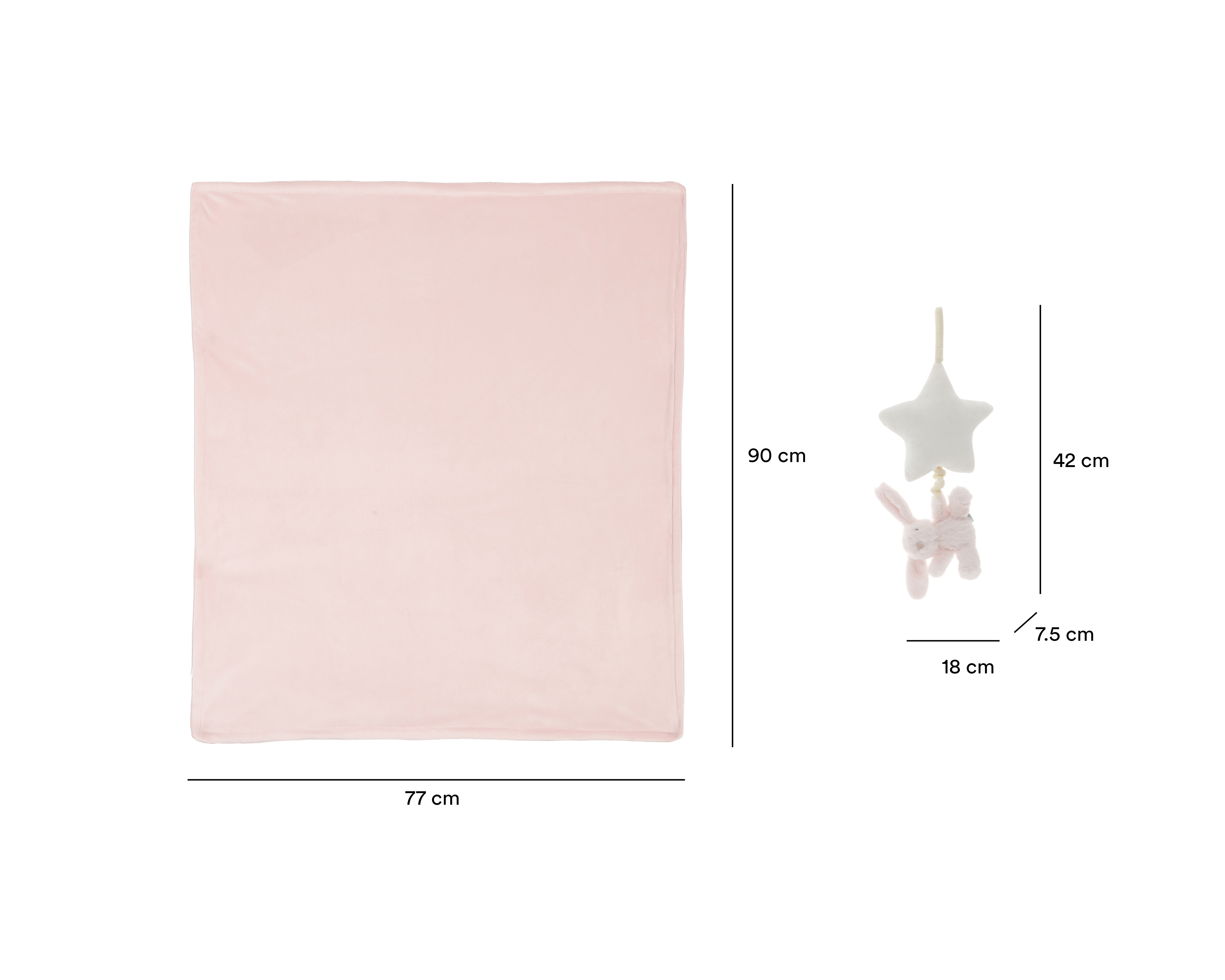 Foto 8 pulgar | Foto 7 | Cobertor para Bebé Baby Colors Rosa 3 Piezas