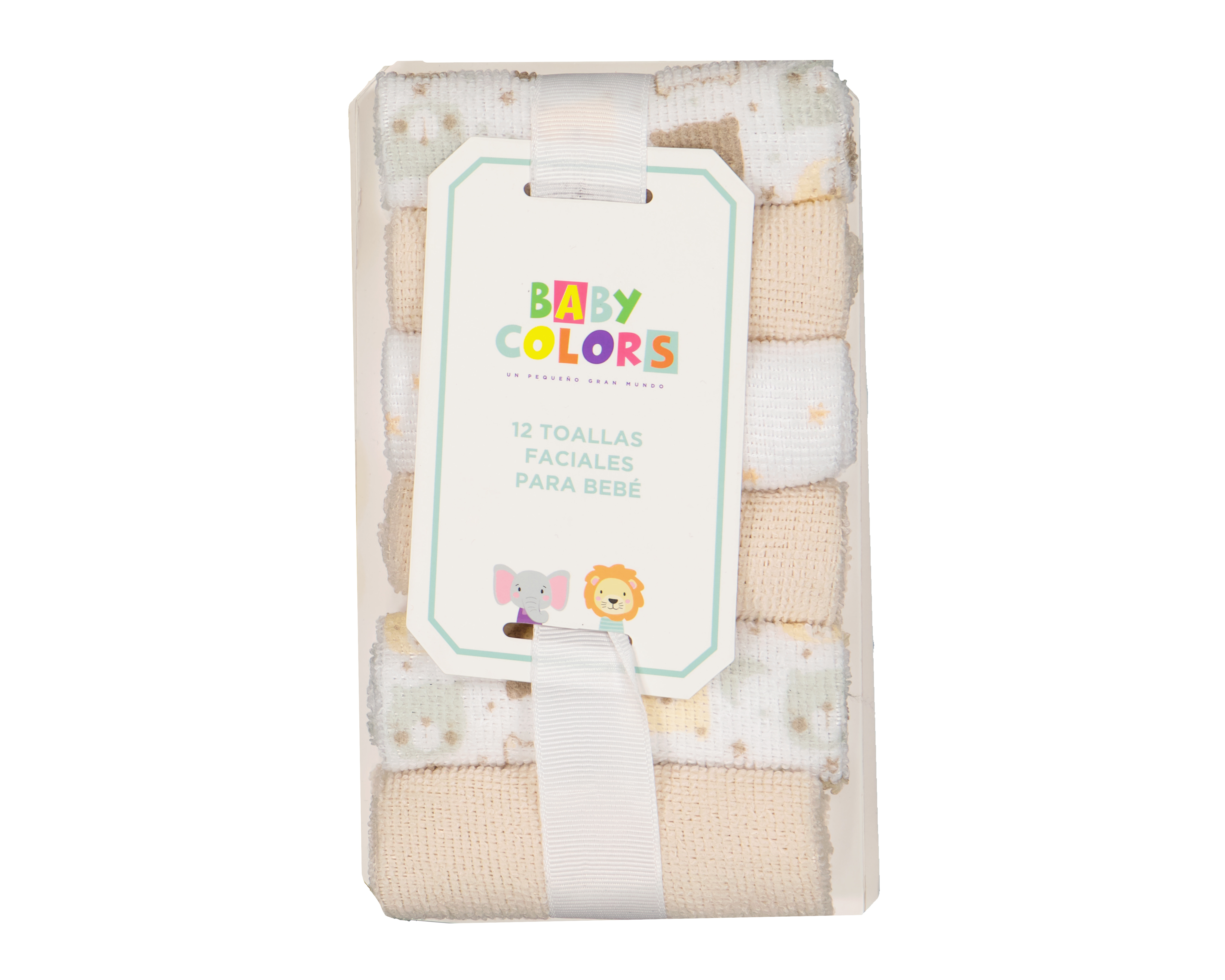 Foto 4 | Foto 4 | Toallitas Faciales para Bebé Baby Colors Estampadas y Lisas 12 Piezas