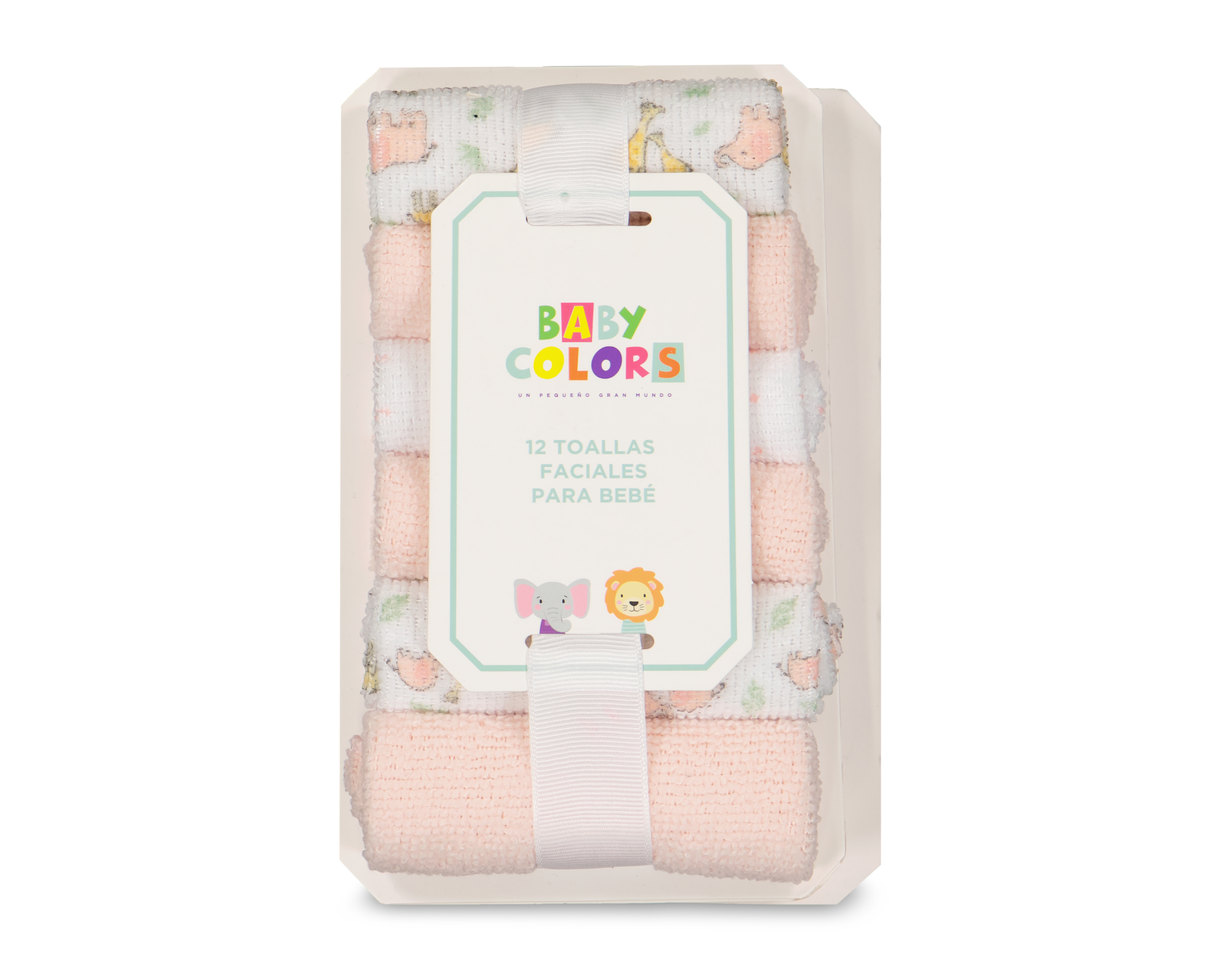 Foto 4 | Foto 4 | Toallitas Faciales para Bebé Baby Colors Estampadas y Lisas 12 Piezas