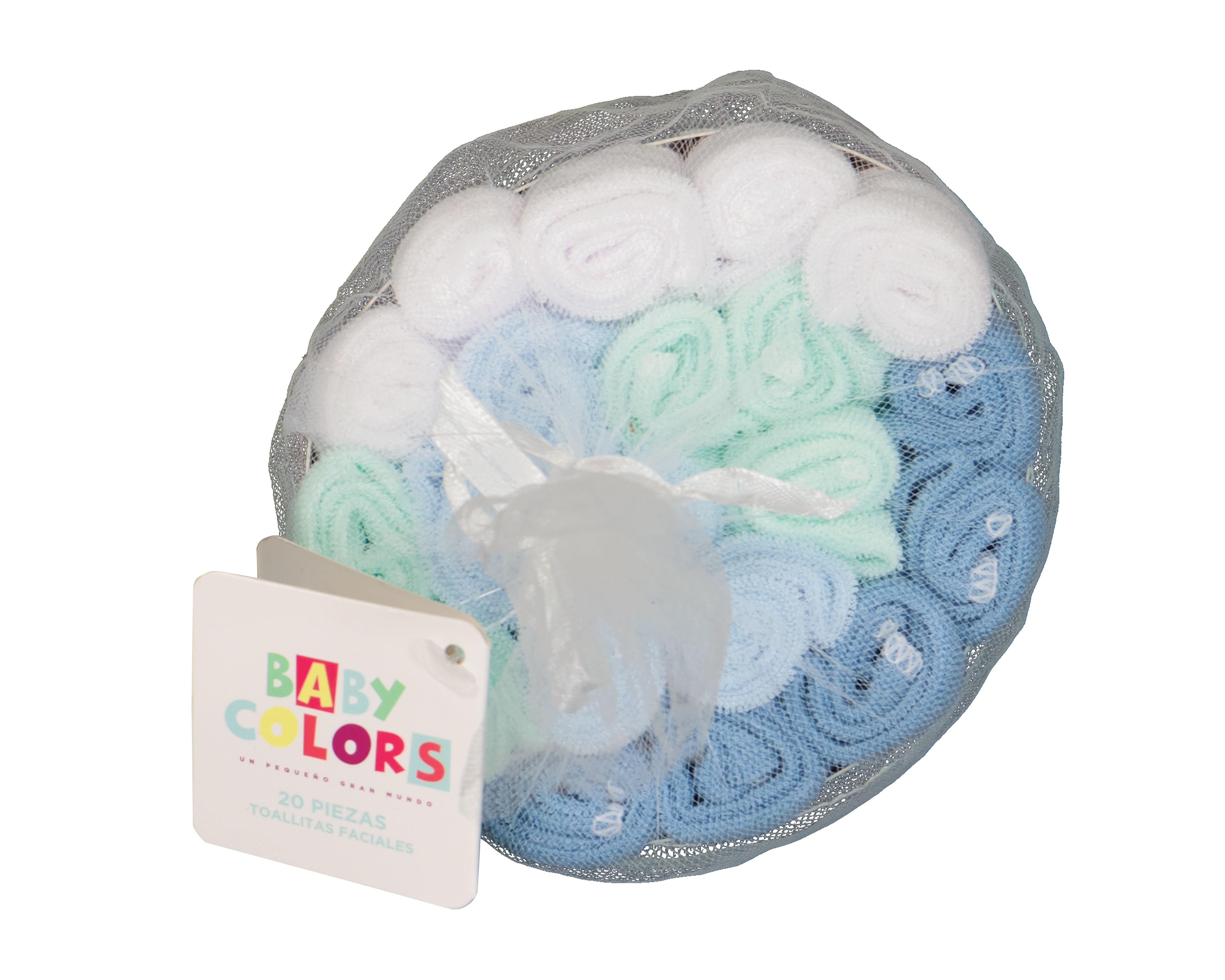 Foto 5 pulgar | Foto 4 | Toallitas Faciales para Bebé Baby Colors Lisas 20 Piezas