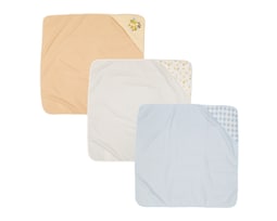 Toalla con Capucha para Bebé Niño Baby Colors con Toallas Faciales 6 Piezas