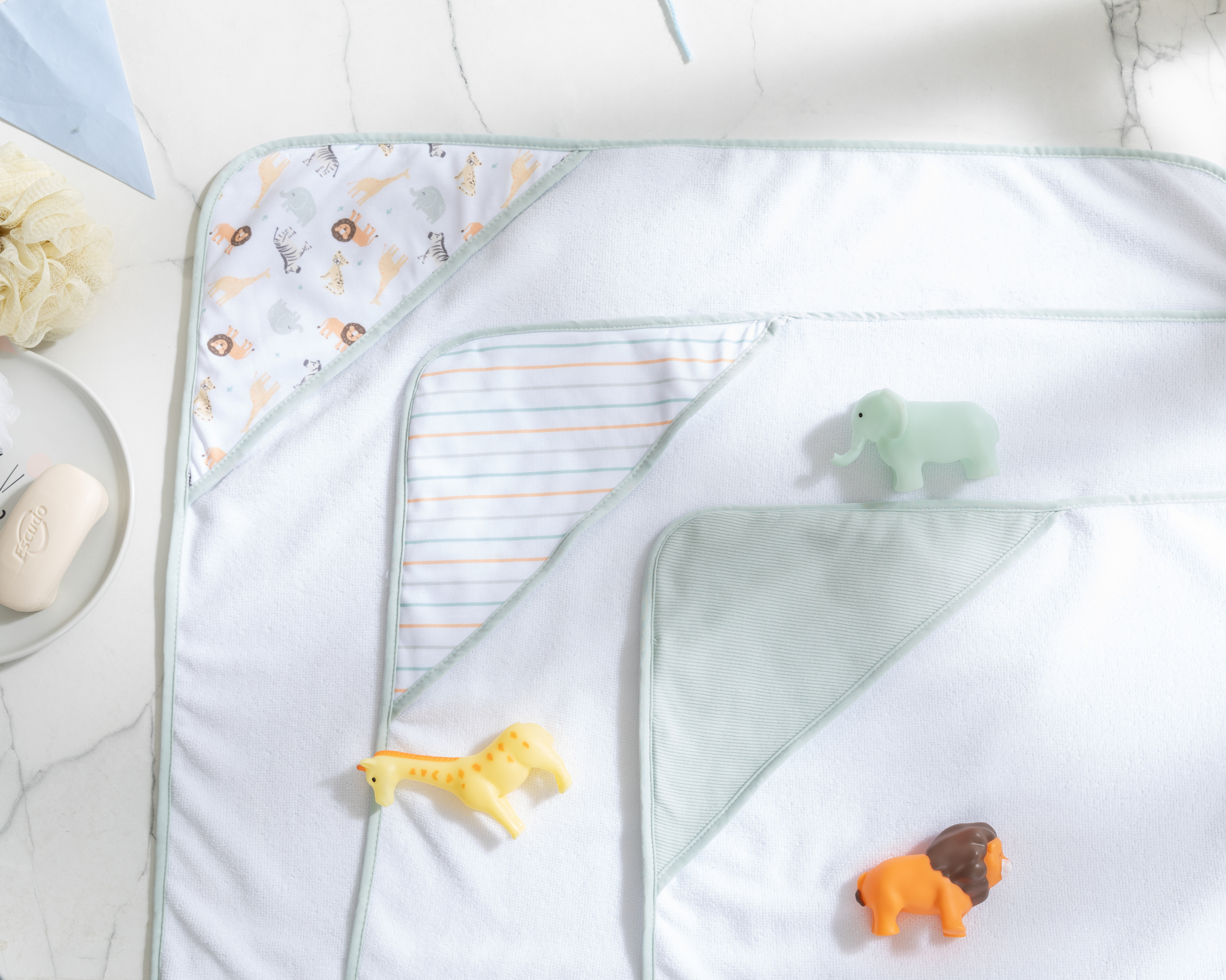 Foto 6 | Foto 6 | Toalla de Baño para Bebé Niño Baby Colors con Juguetes 6 Piezas