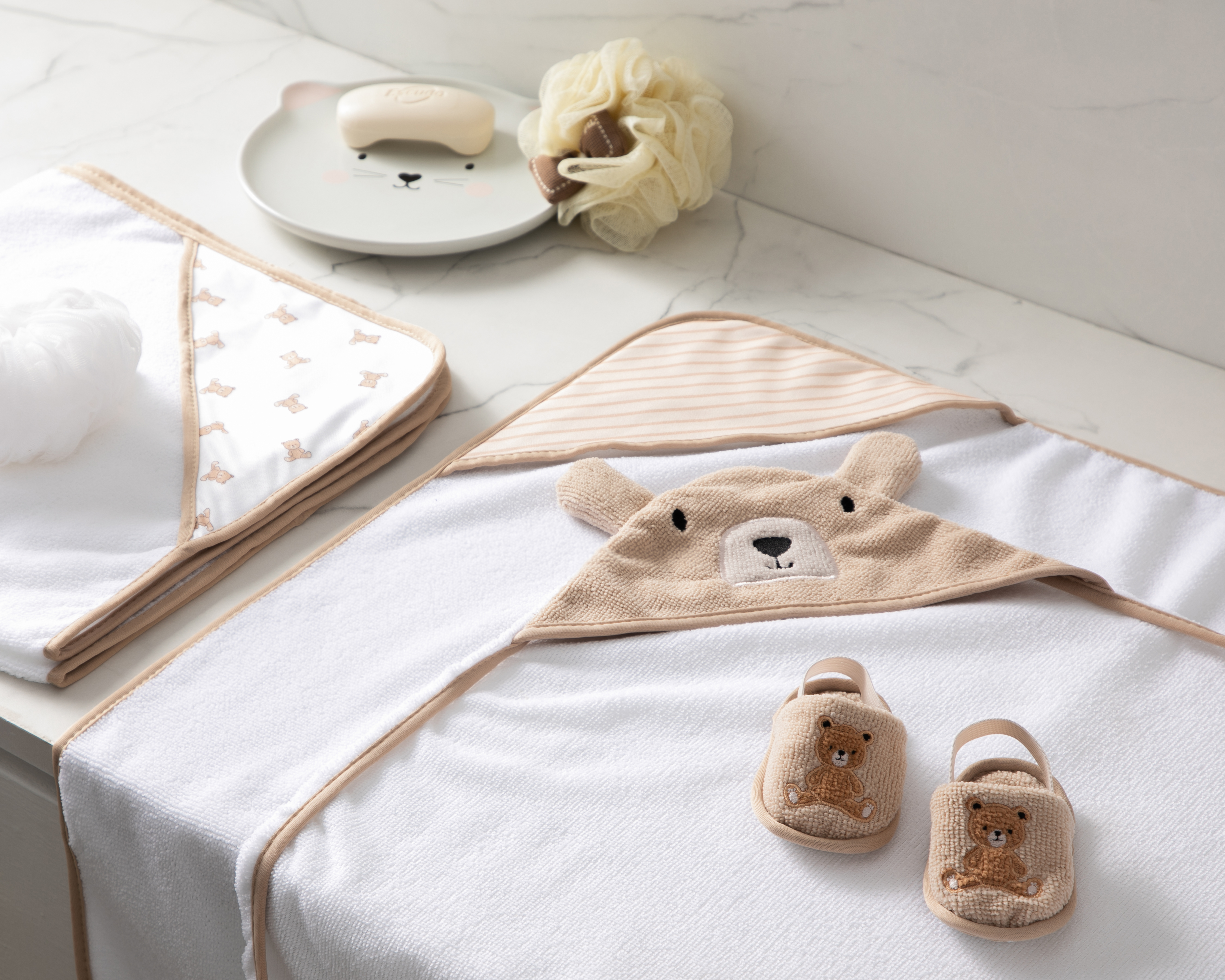 Foto 6 | Foto 6 | Toalla de Baño para Bebé Niño Baby Colors con Sandalias 4 Piezas