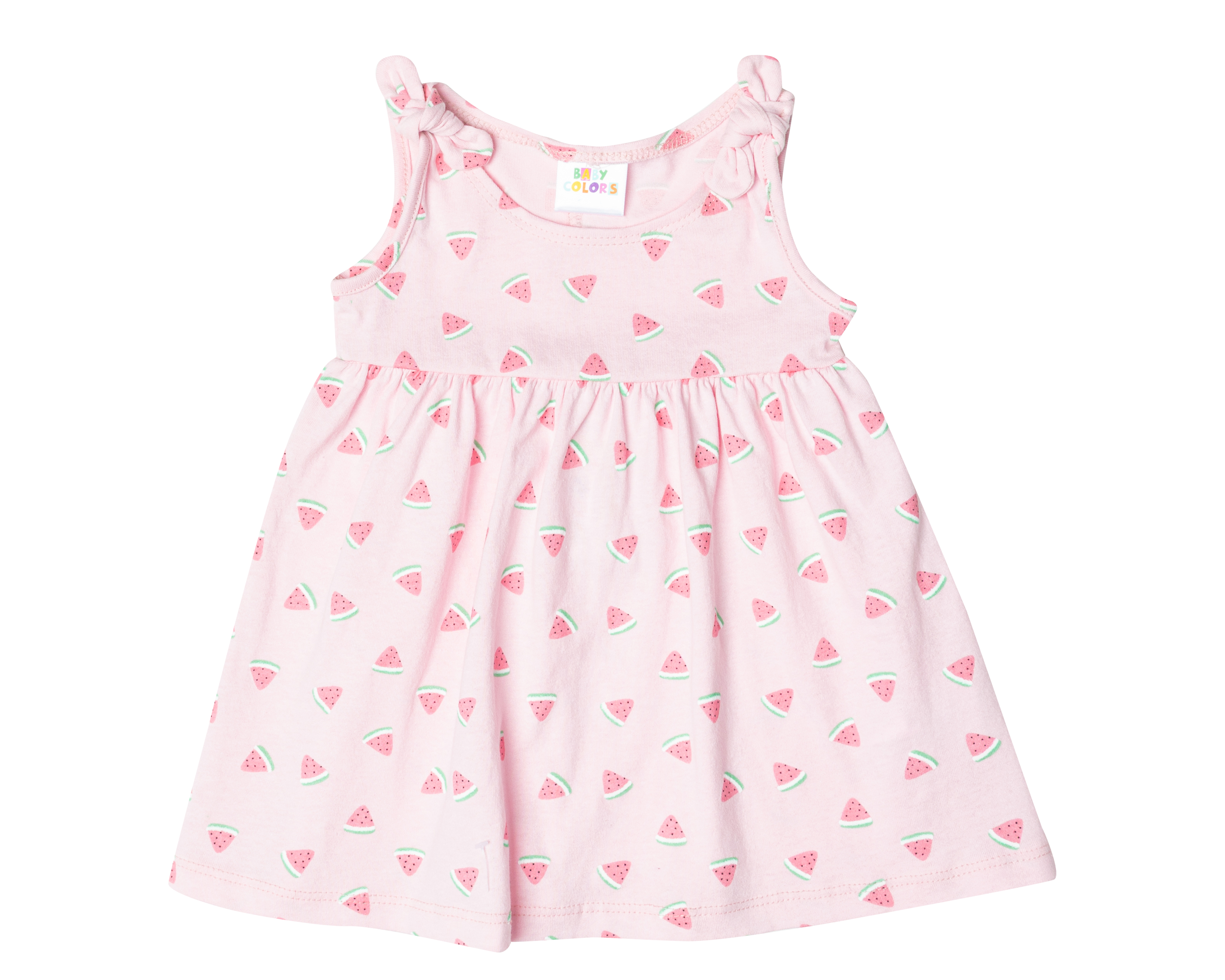 Foto 2 pulgar | Foto 1 | Vestido para Bebé Niña Baby Colors de Algodón Rosa