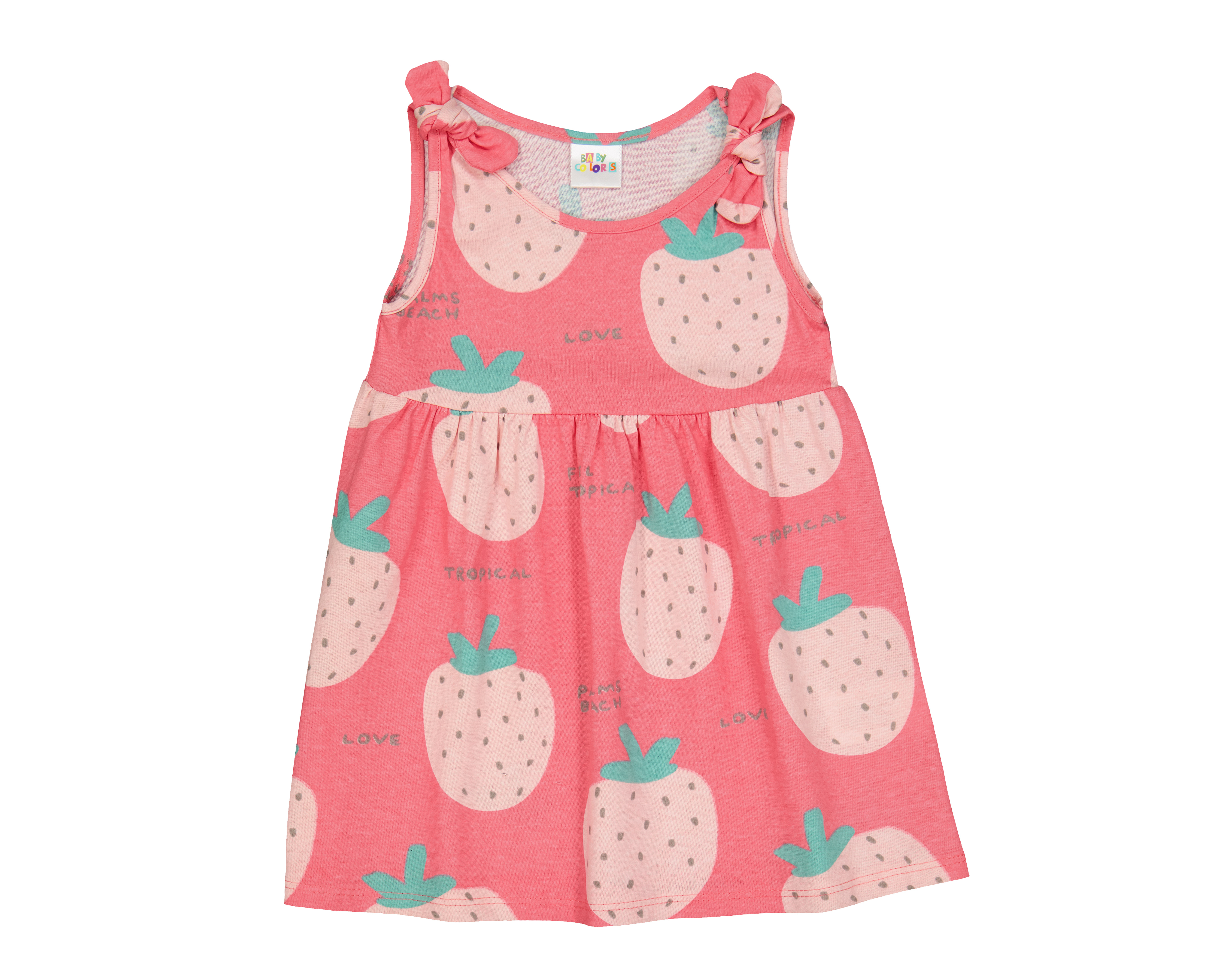 Vestido para Bebé Niña Baby Colors de Algodón Rosa