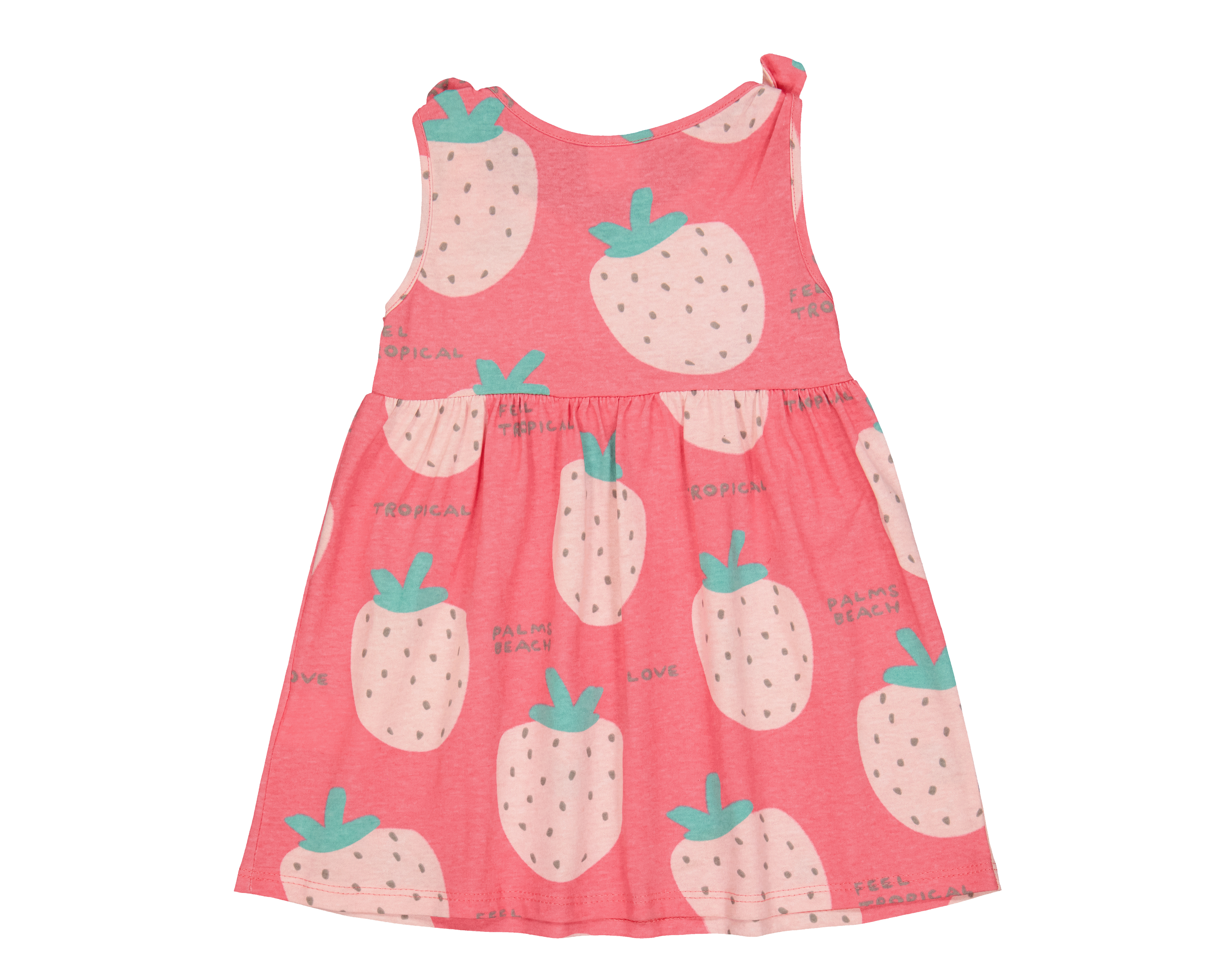 Foto 3 pulgar | Foto 2 | Vestido para Bebé Niña Baby Colors de Algodón Rosa