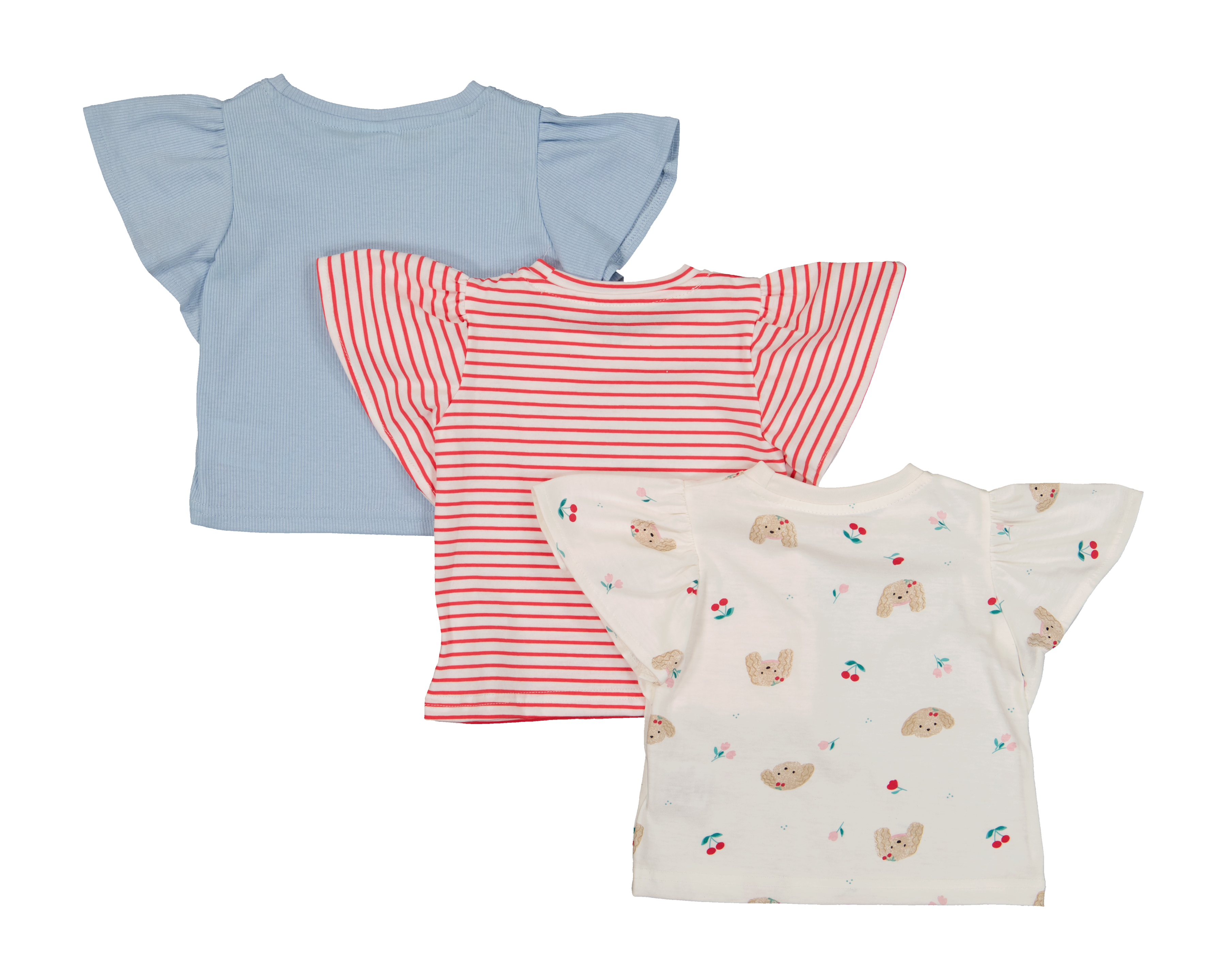 Foto 2 | Foto 2 | Playera para Bebé Niña Baby Colors Multicolor 3 Piezas