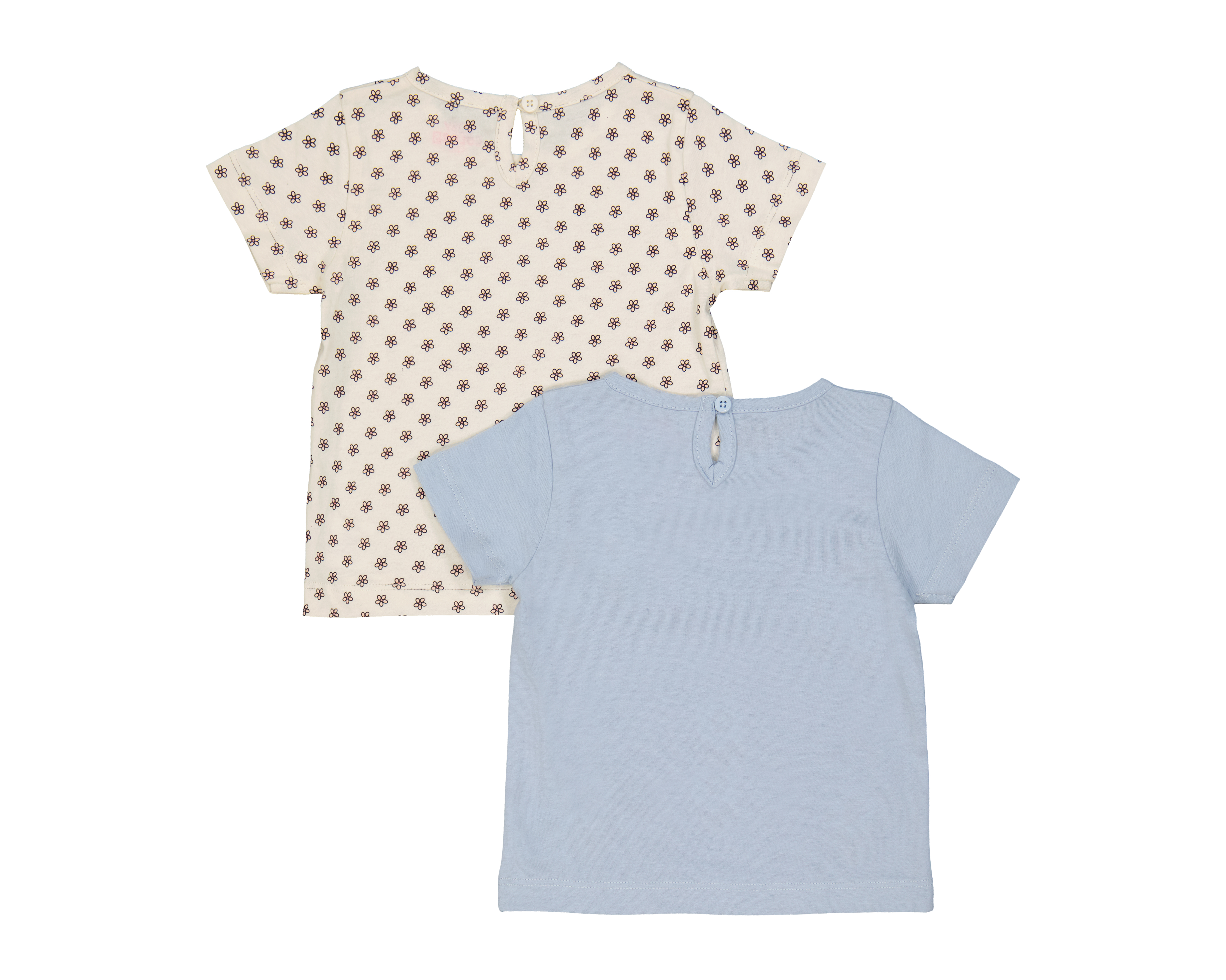 Foto 3 pulgar | Foto 2 | Playera para Bebé Niña Baby Colors de Algodón Manga Corta 2 Piezas