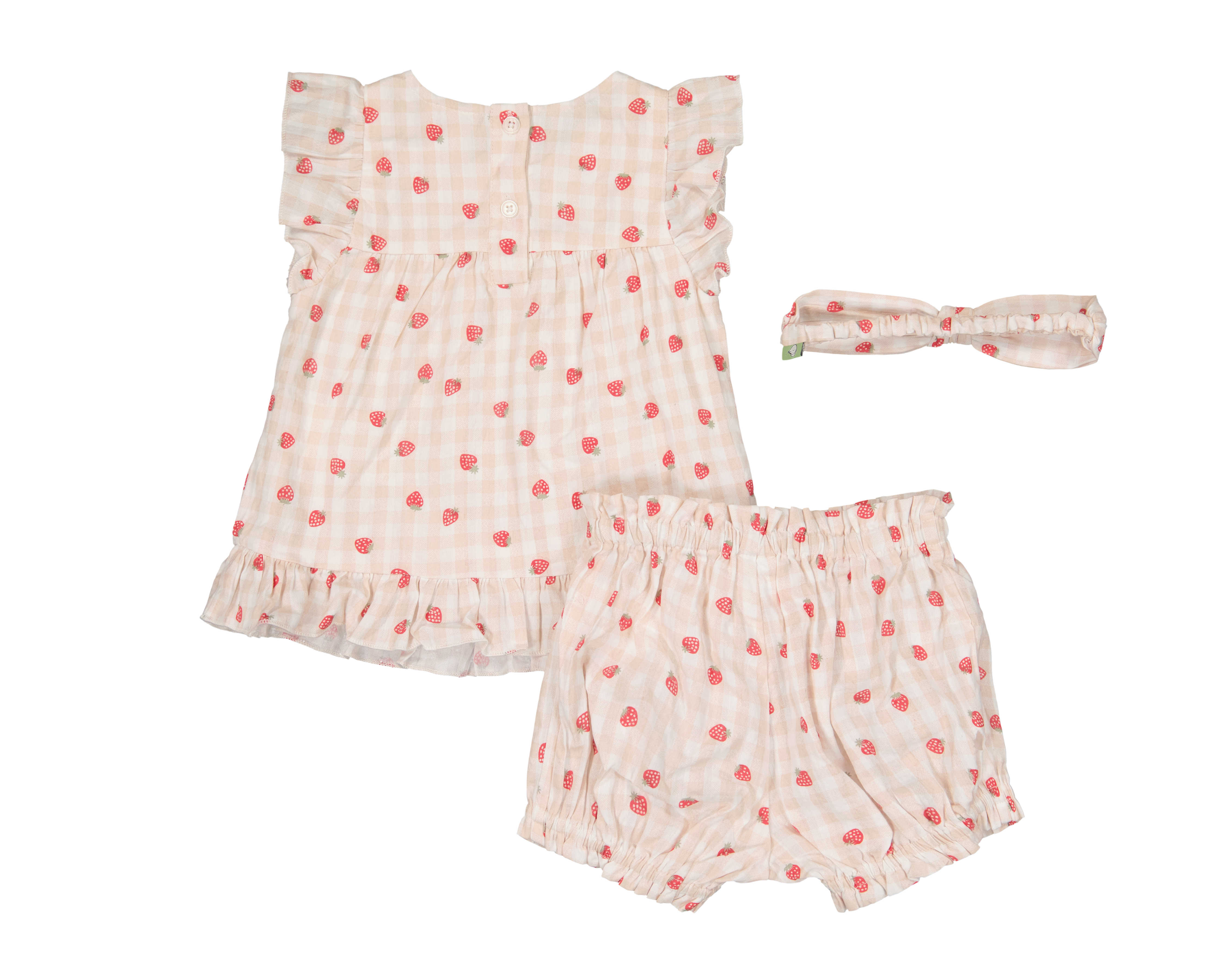 Foto 2 | Foto 2 | Conjunto de Algodón Baby Colors para Bebé Niña 3 Piezas