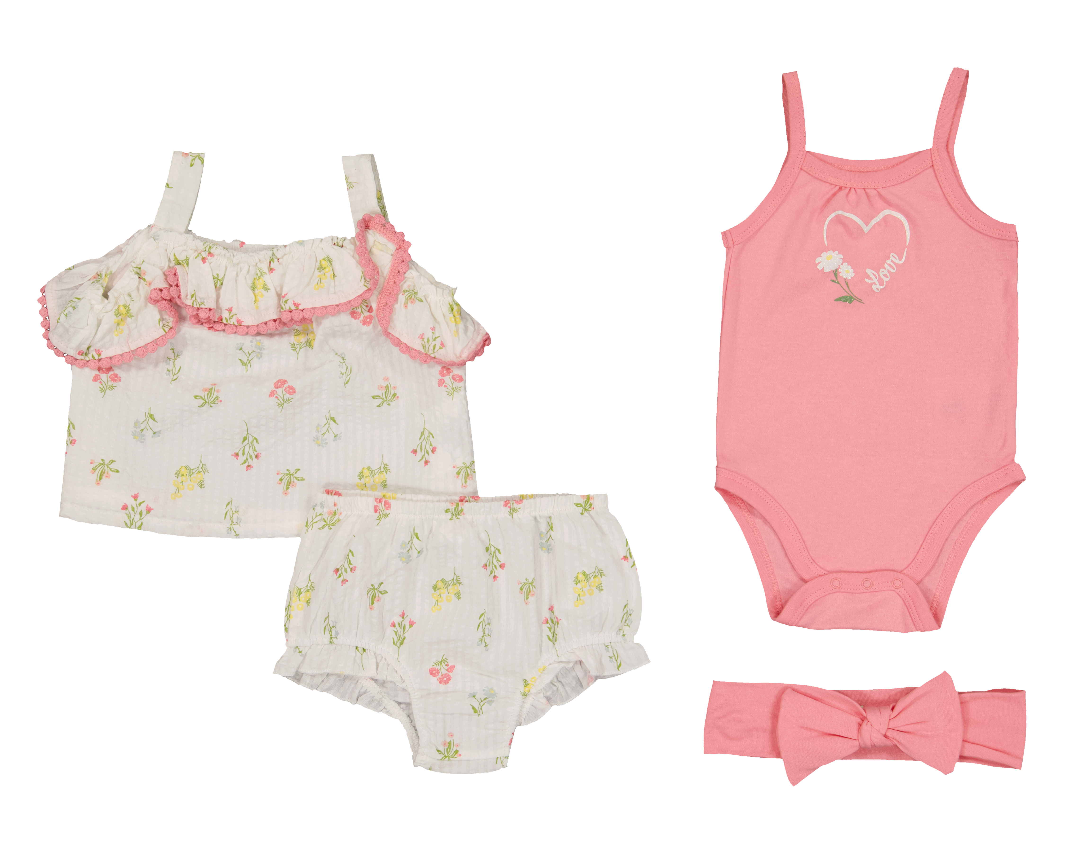 Foto 1 | Foto 1 | Conjunto de Algodón para Bebé Niña Baby Colors 4 Piezas