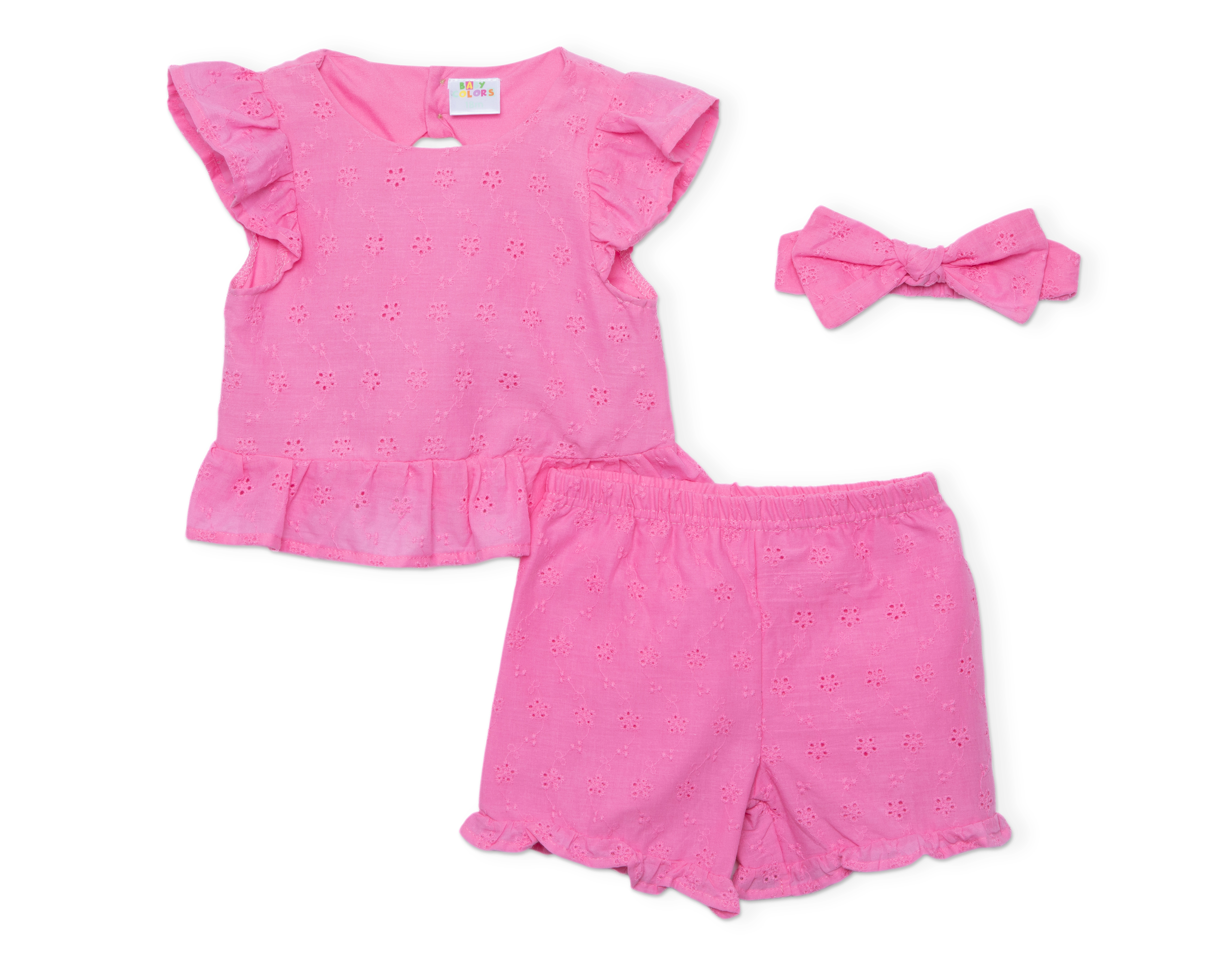 Conjunto para Bebé Niña Baby Colors 3 Piezas