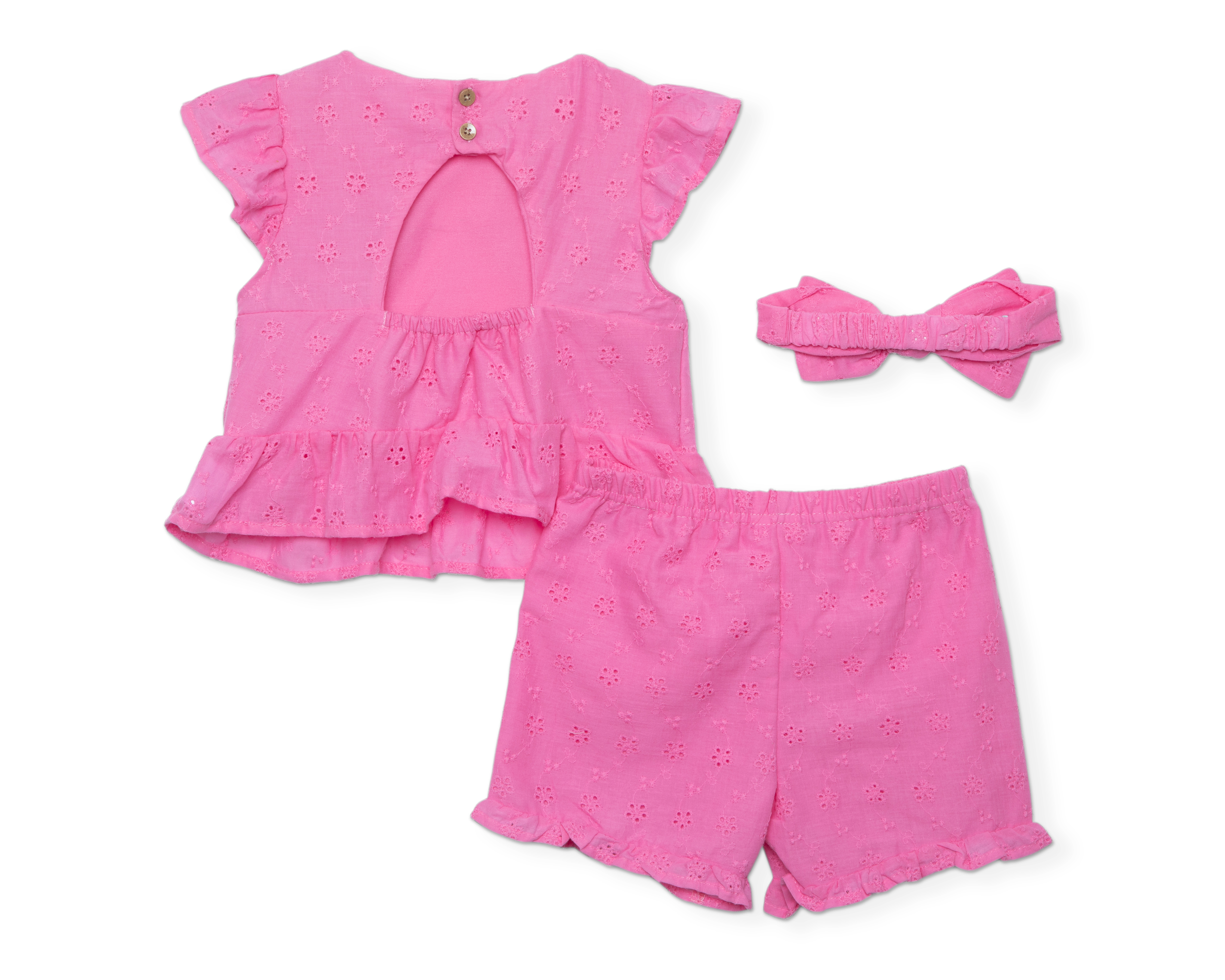 Foto 2 | Foto 2 | Conjunto para Bebé Niña Baby Colors 3 Piezas