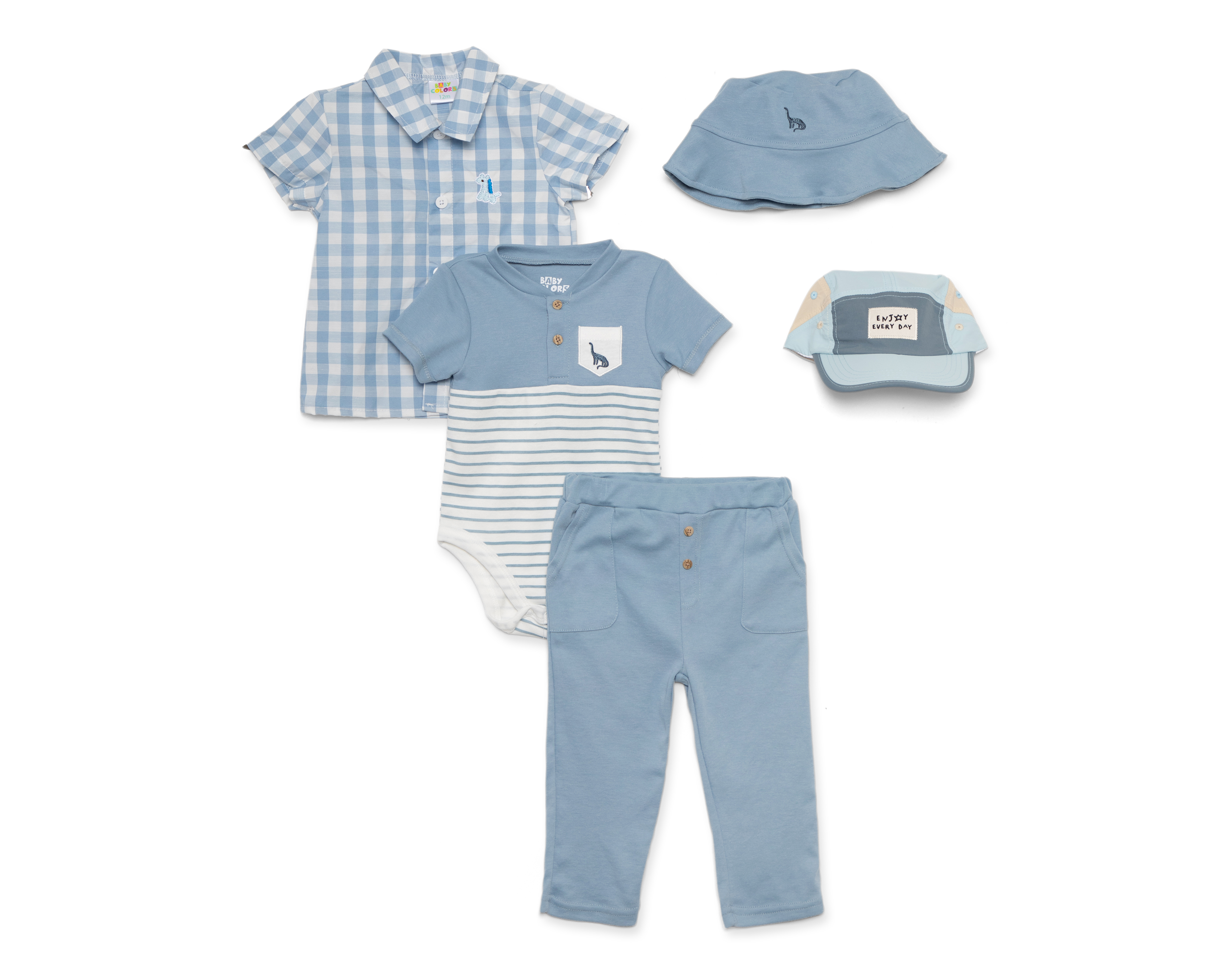 Conjunto para Bebé Niño Baby Colors 5 Piezas