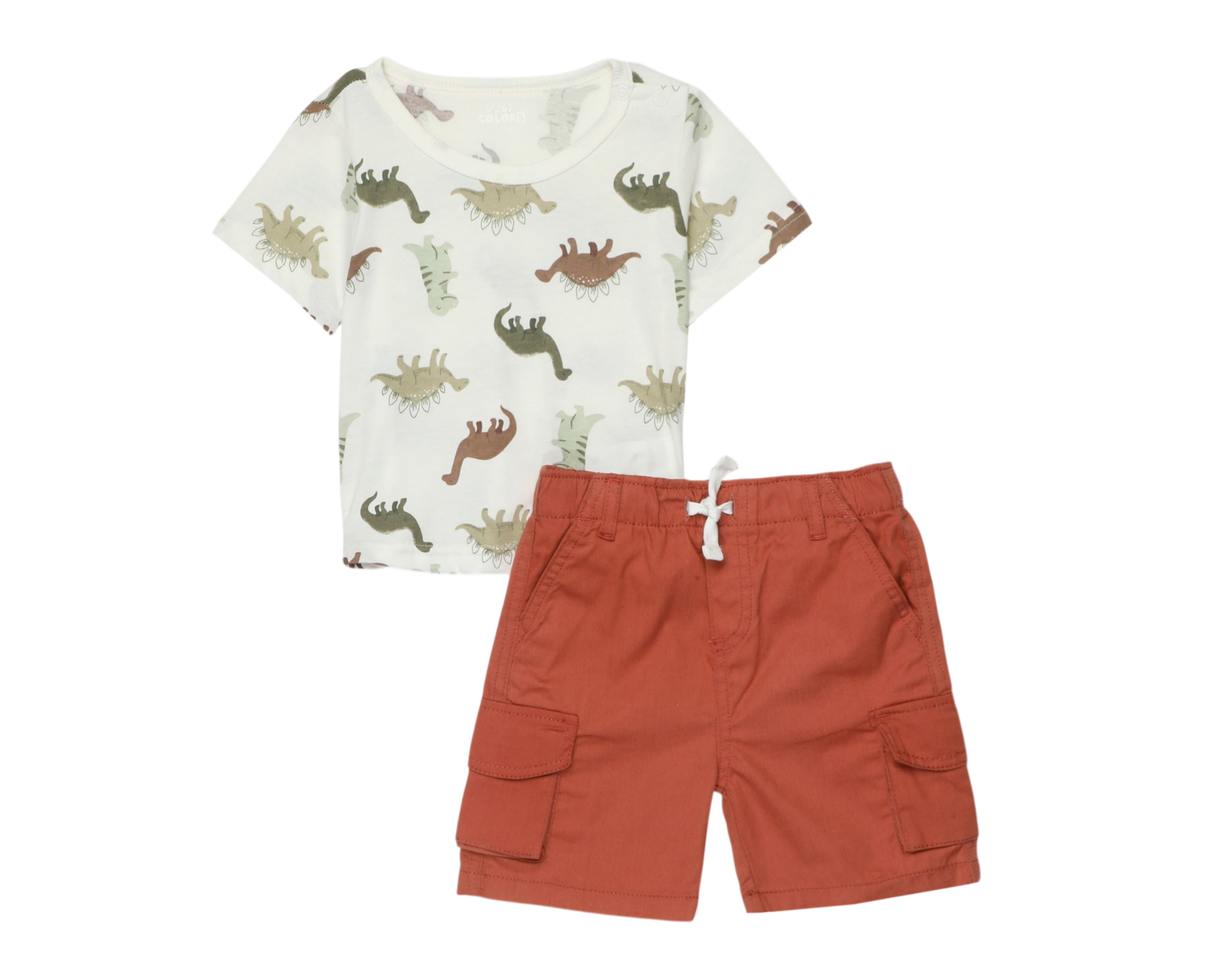 Foto 1 | Foto 1 | Short y Playera de Algodón Baby Colors para Bebé Niño