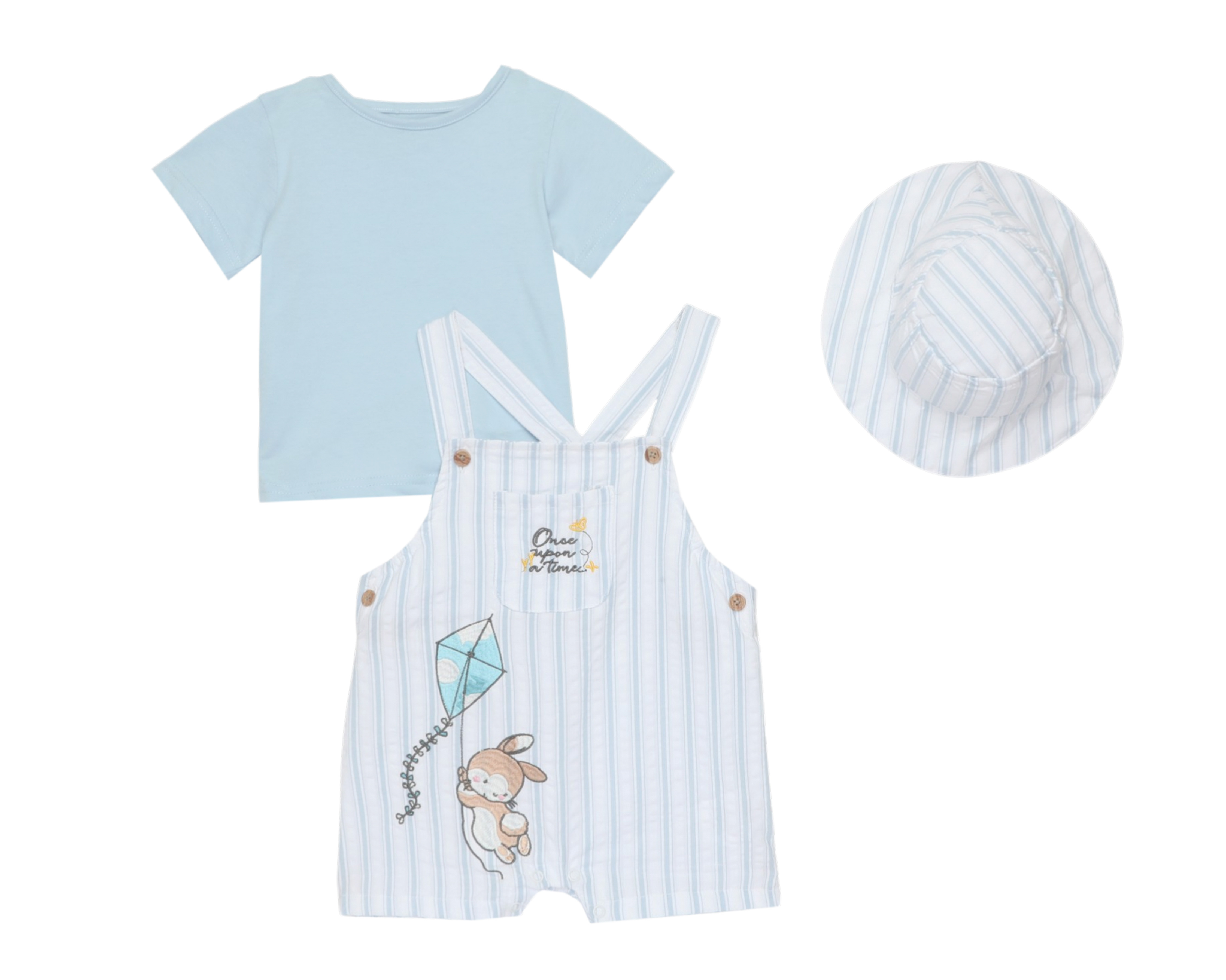 Conjunto de Algodón para Bebé Niño Baby Colors 3 Piezas