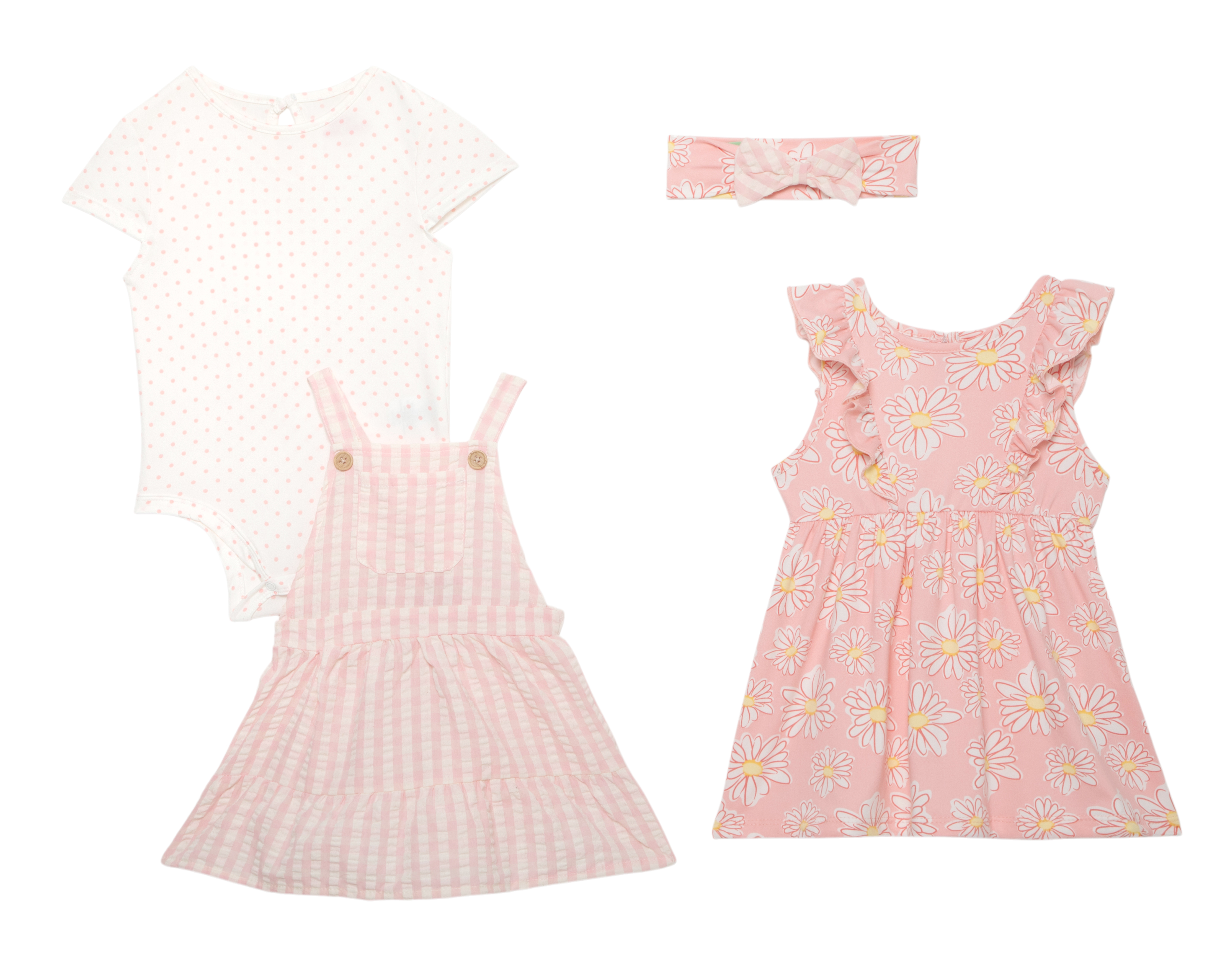 Conjunto para Bebé Niña Baby Colors 4 Piezas