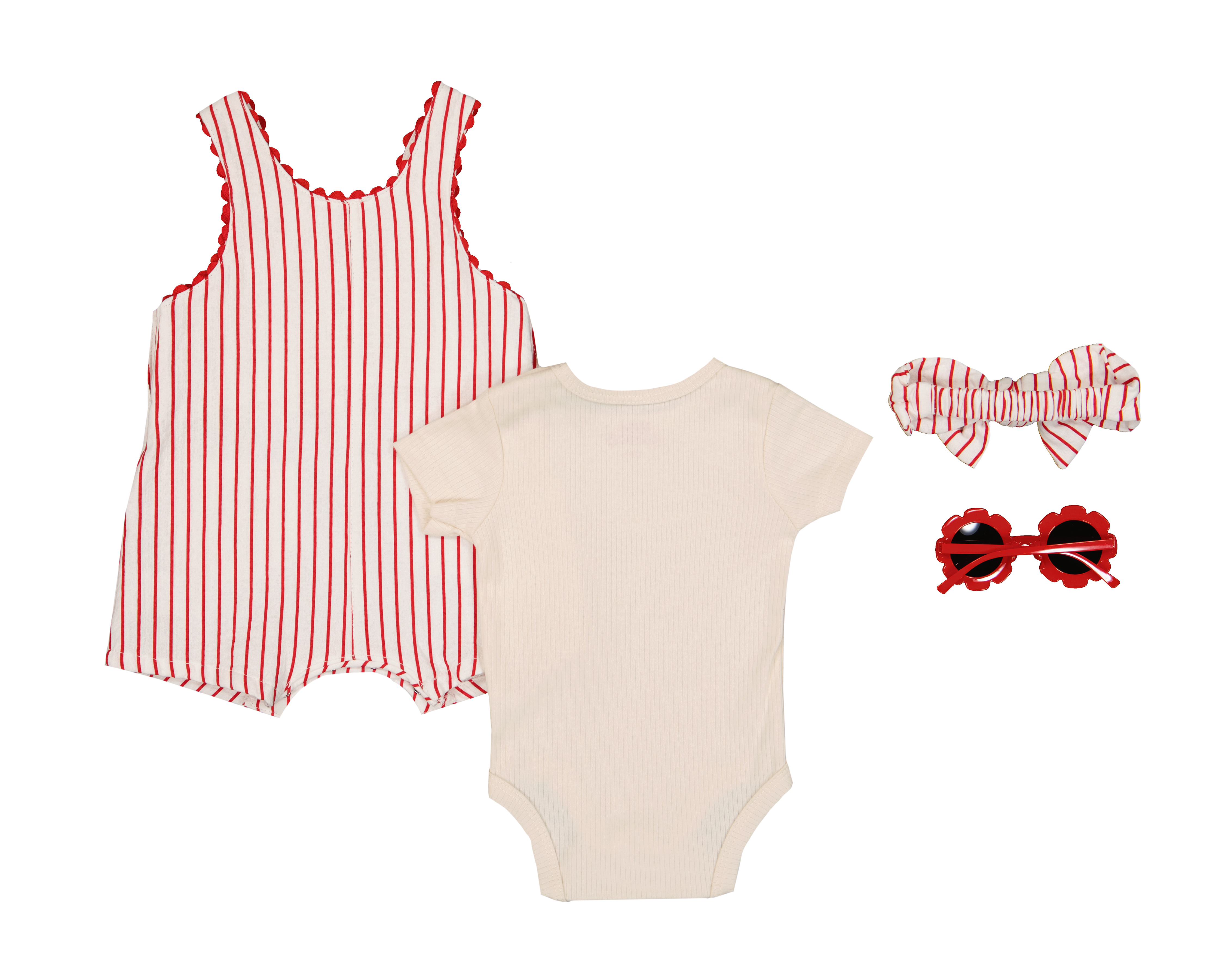 Foto 2 | Foto 2 | Conjunto de Algodón para Bebé Niña Baby Colors 4 Piezas