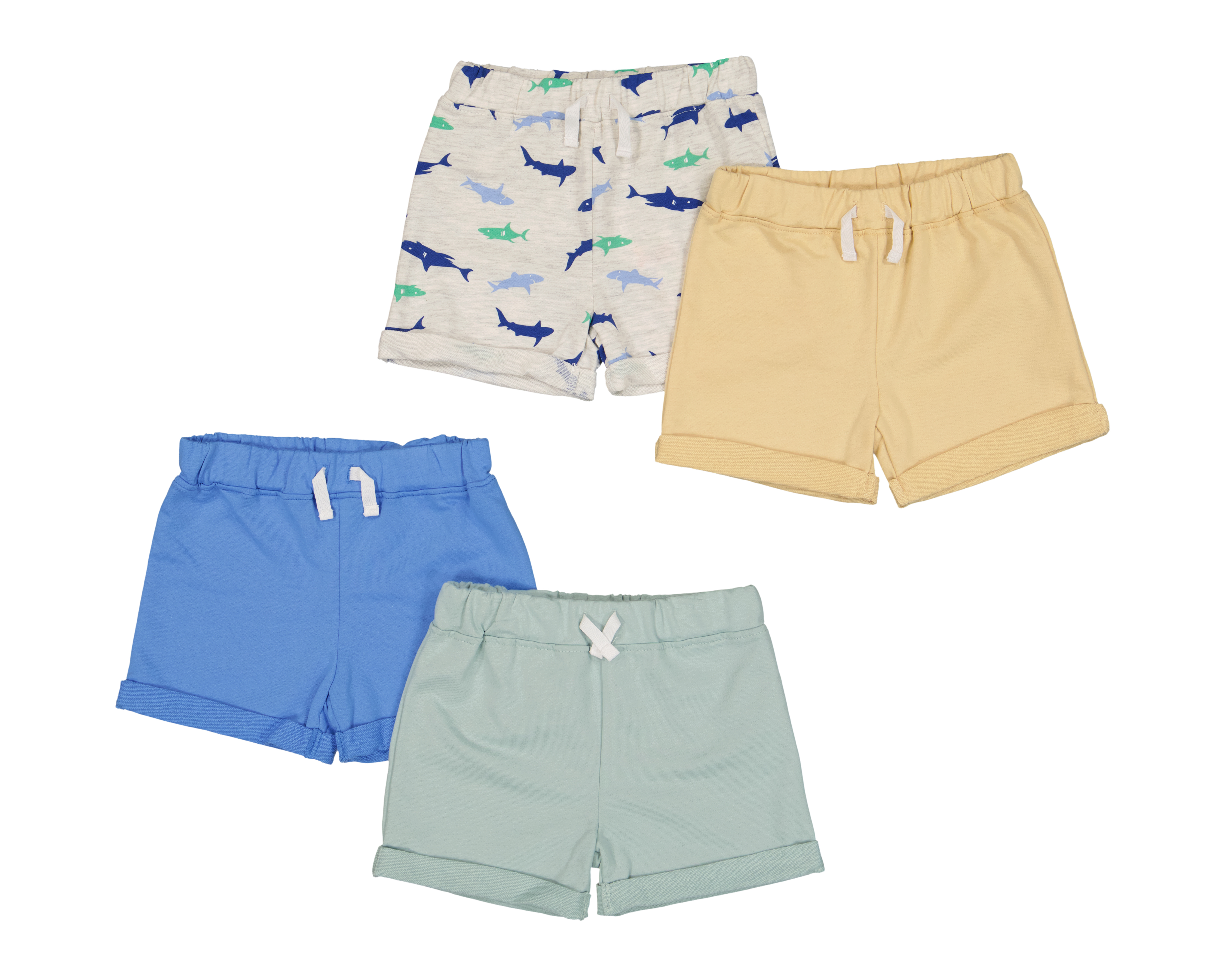 Foto 2 pulgar | Foto 1 | Short para Bebé Niño Baby Colors con Jareta 4 Piezas