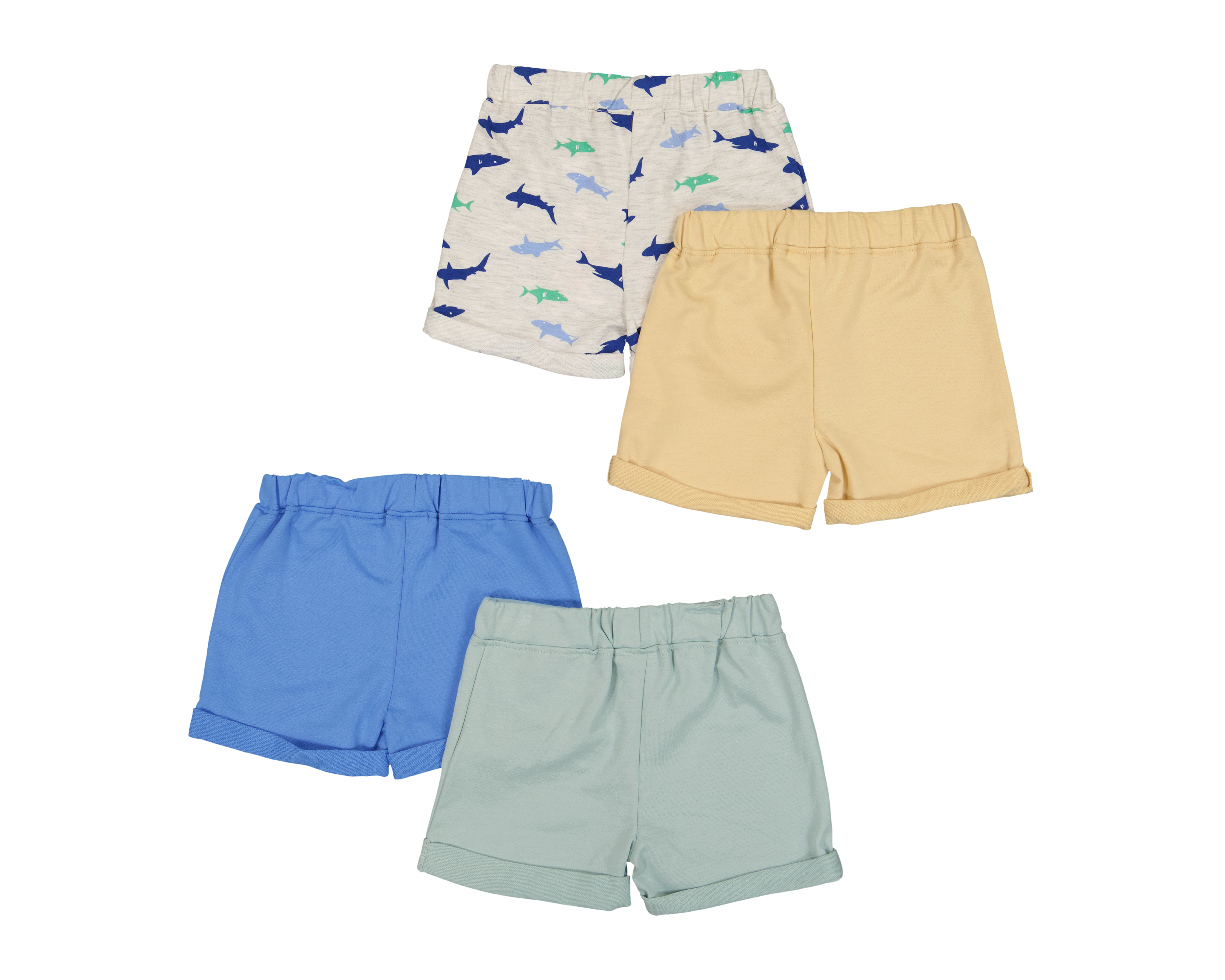 Foto 3 pulgar | Foto 2 | Short para Bebé Niño Baby Colors con Jareta 4 Piezas
