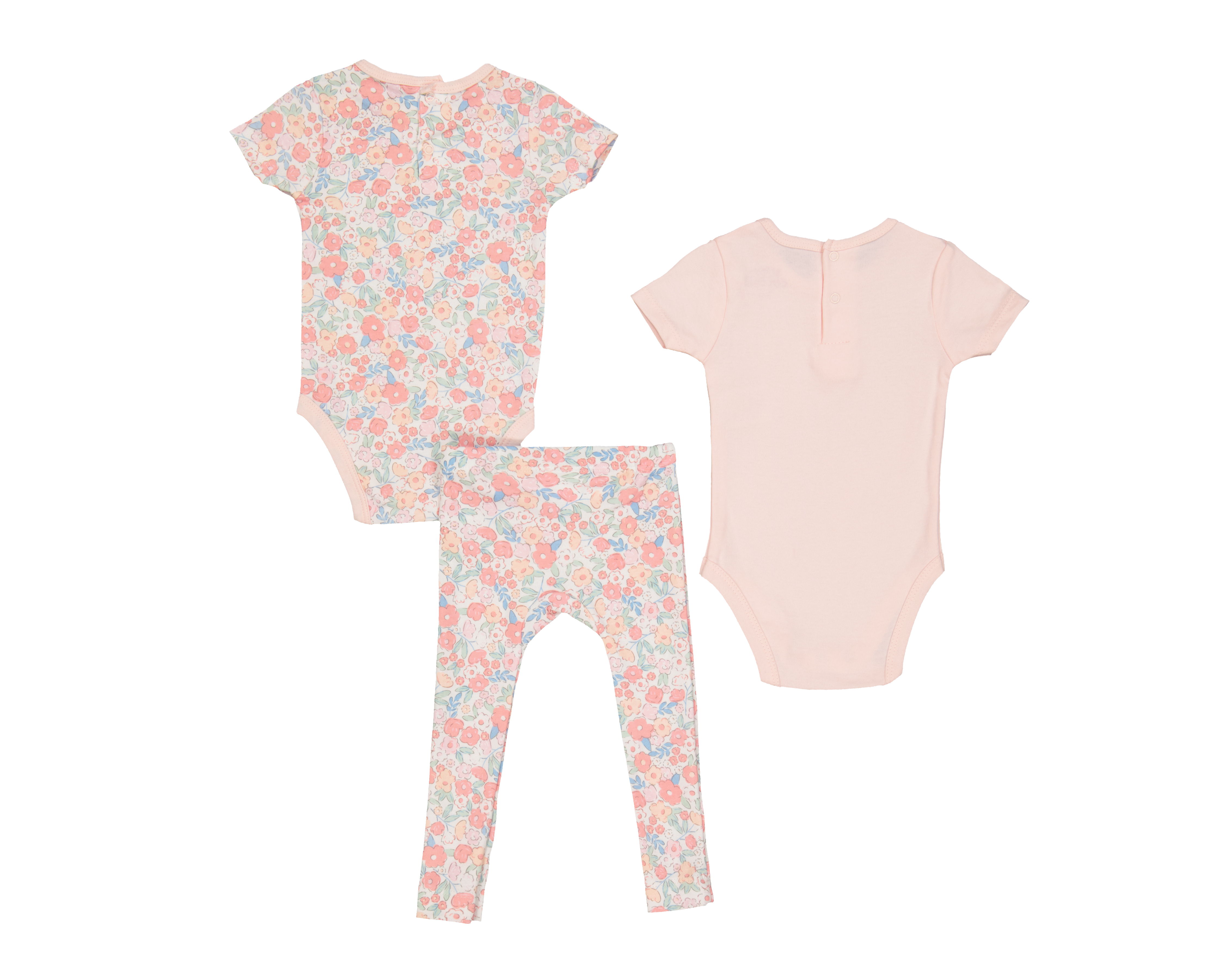 Foto 2 | Foto 2 | Conjunto de Algodón para Bebé Niña Baby Colors 3 Piezas