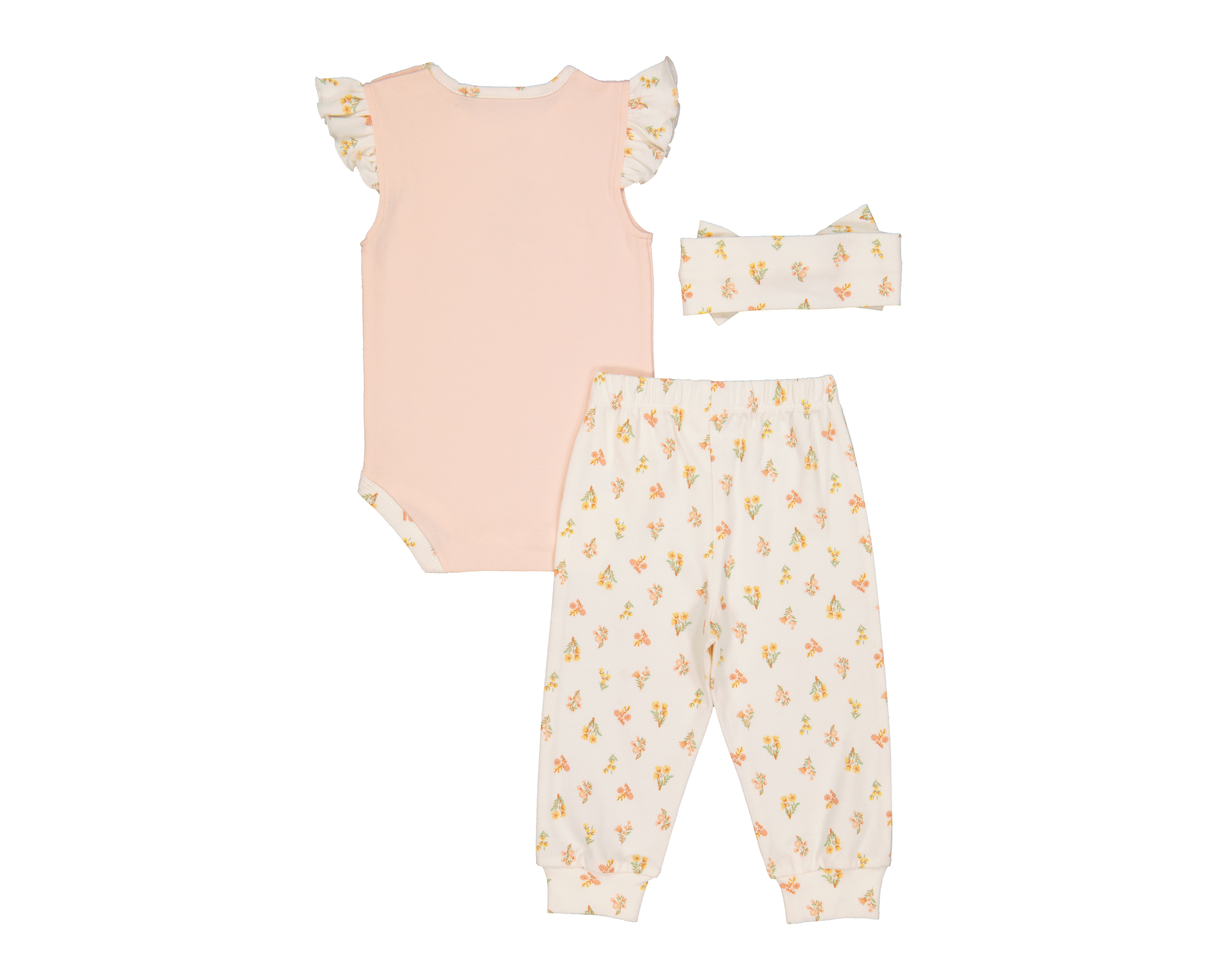 Foto 2 | Foto 2 | Conjunto de Algodón para Bebé Niña Baby Colors 3 Piezas