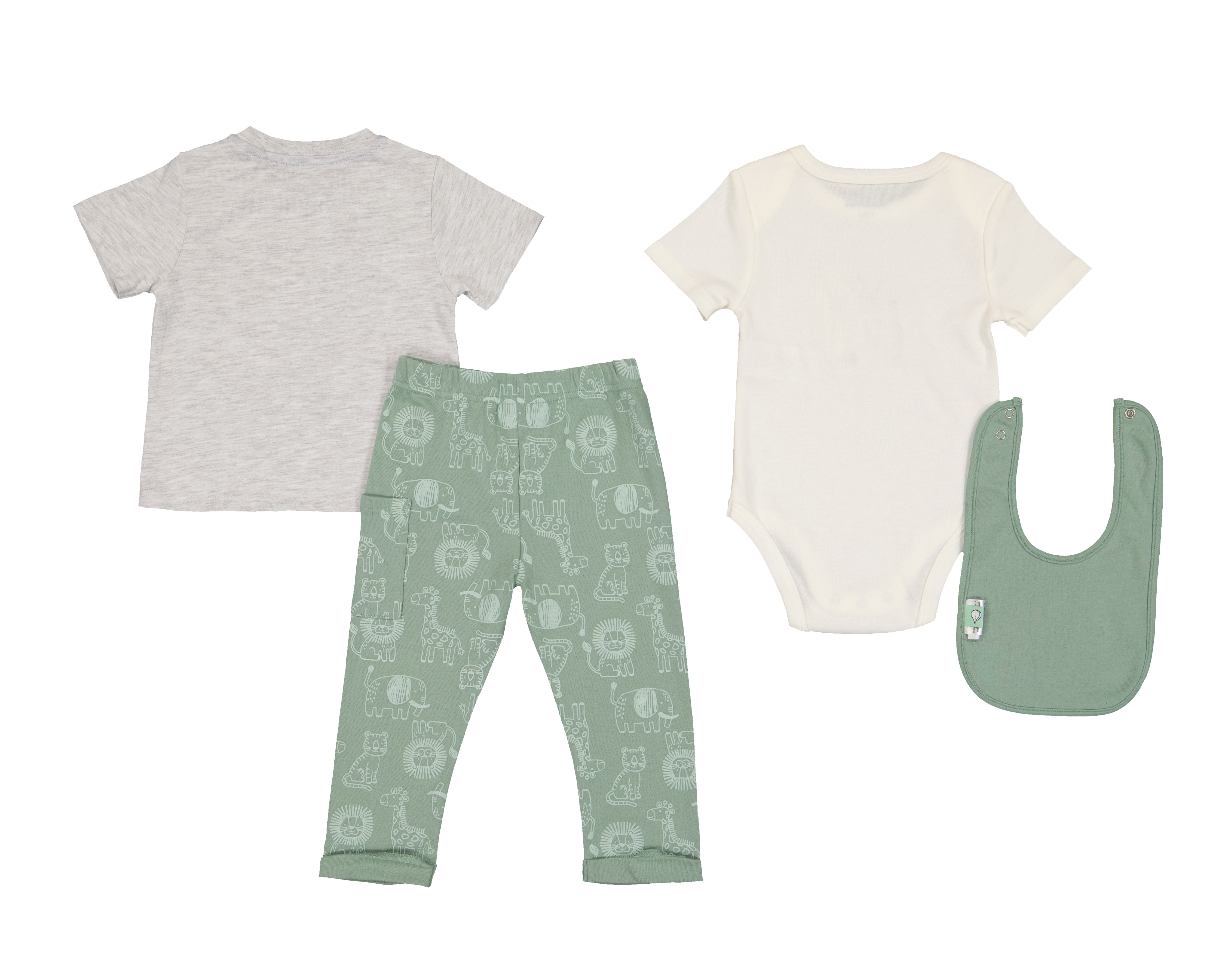 Foto 2 | Foto 2 | Conjunto de Algodón para Bebé Niño Baby Colors 4 Piezas