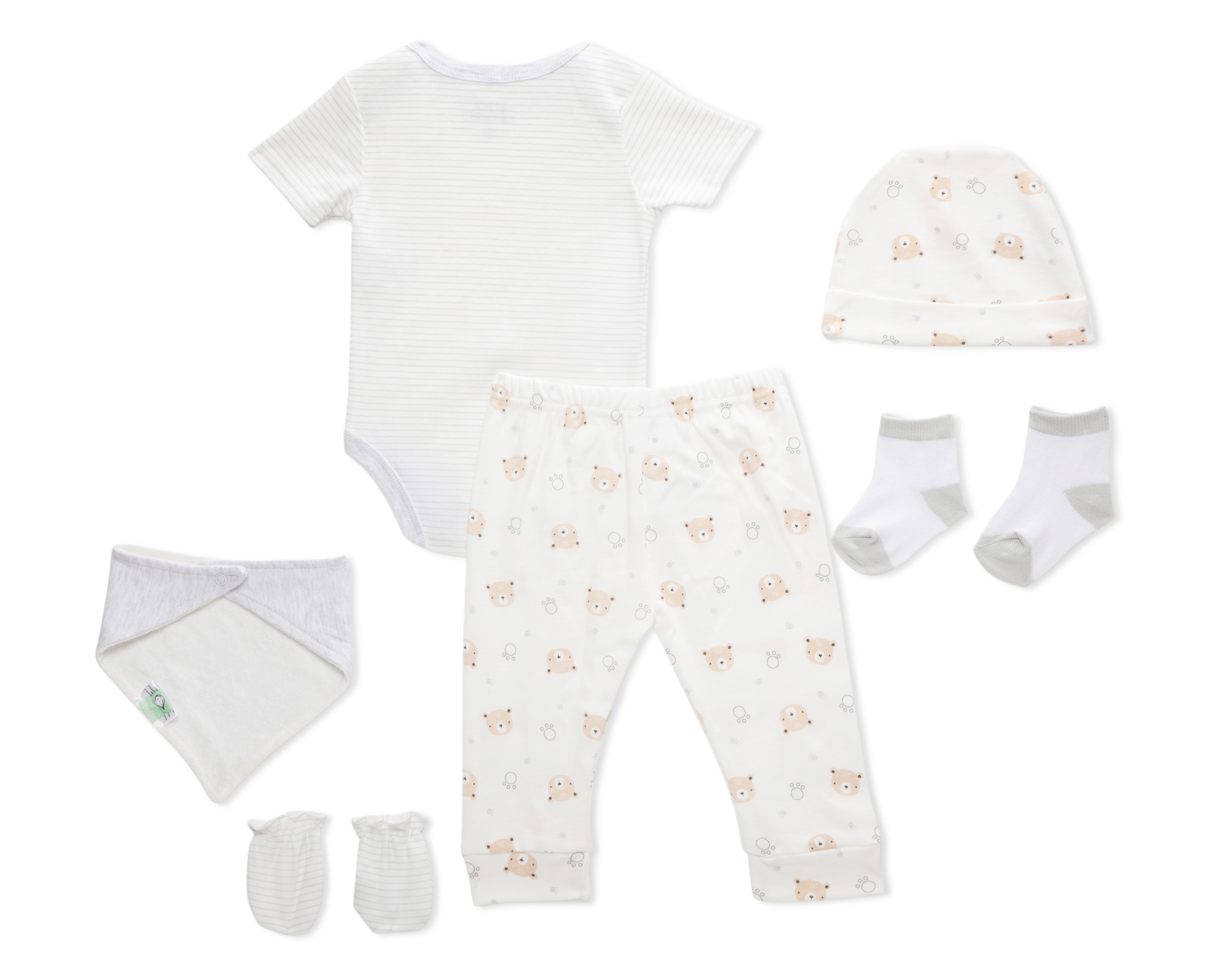 Foto 3 pulgar | Foto 2 | Conjunto de Algodón para Bebé Niño Baby Colors 6 Piezas