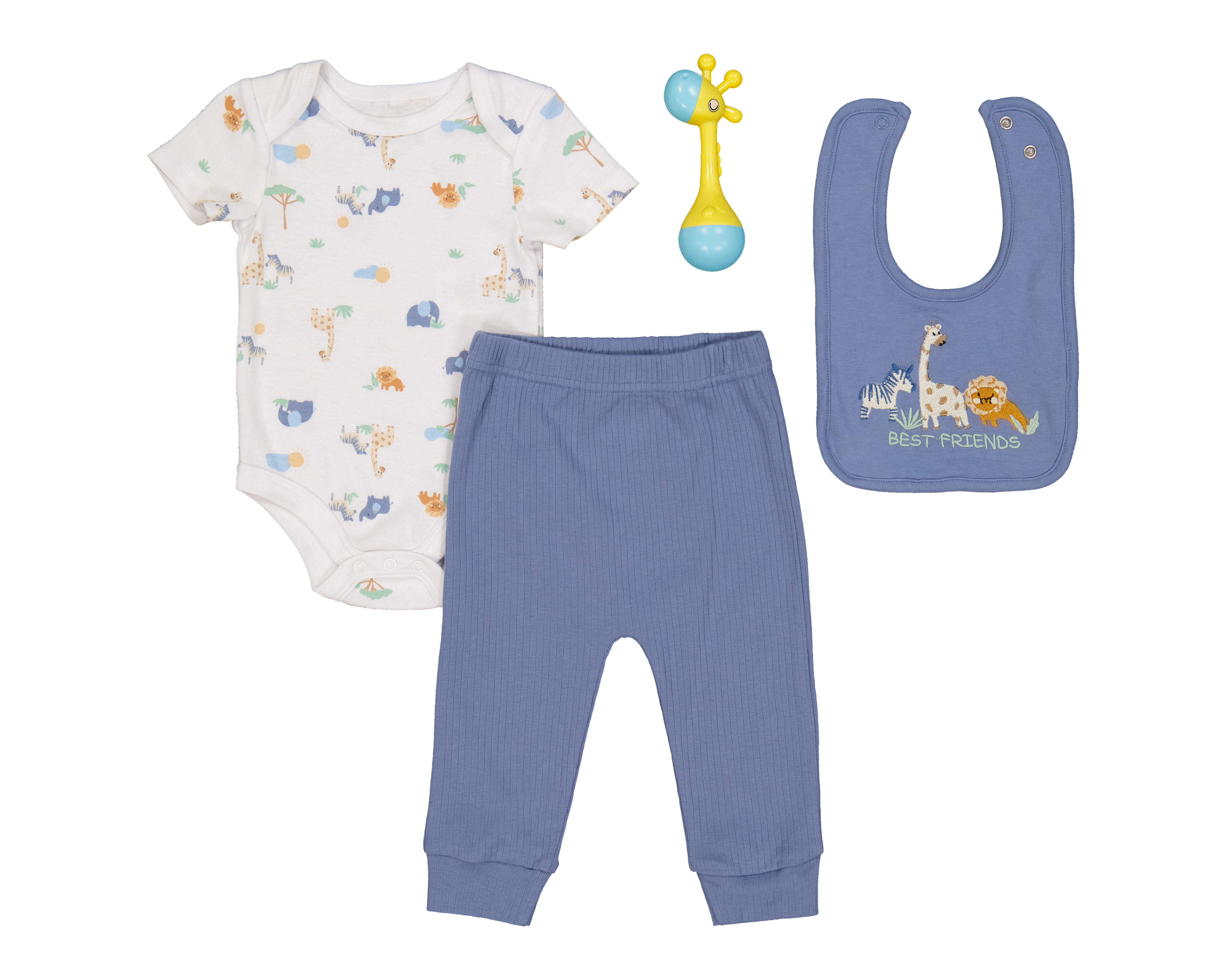 Foto 1 | Foto 1 | Conjunto de Algodón para Bebé Niño Baby Colors 4 Piezas