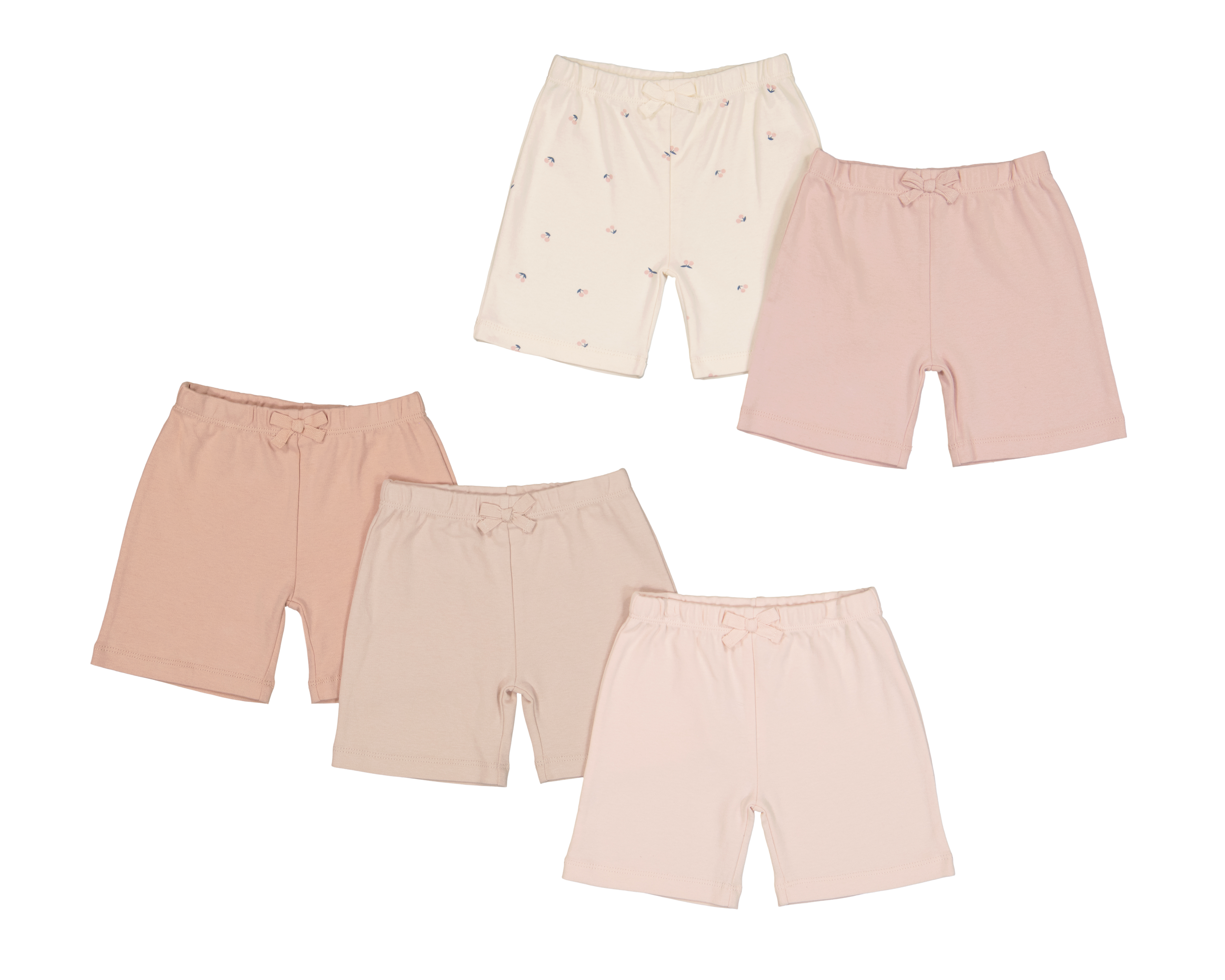 Foto 1 | Foto 1 | Short para Bebé Niña Baby Colors de Algodón Rosa 5 Piezas