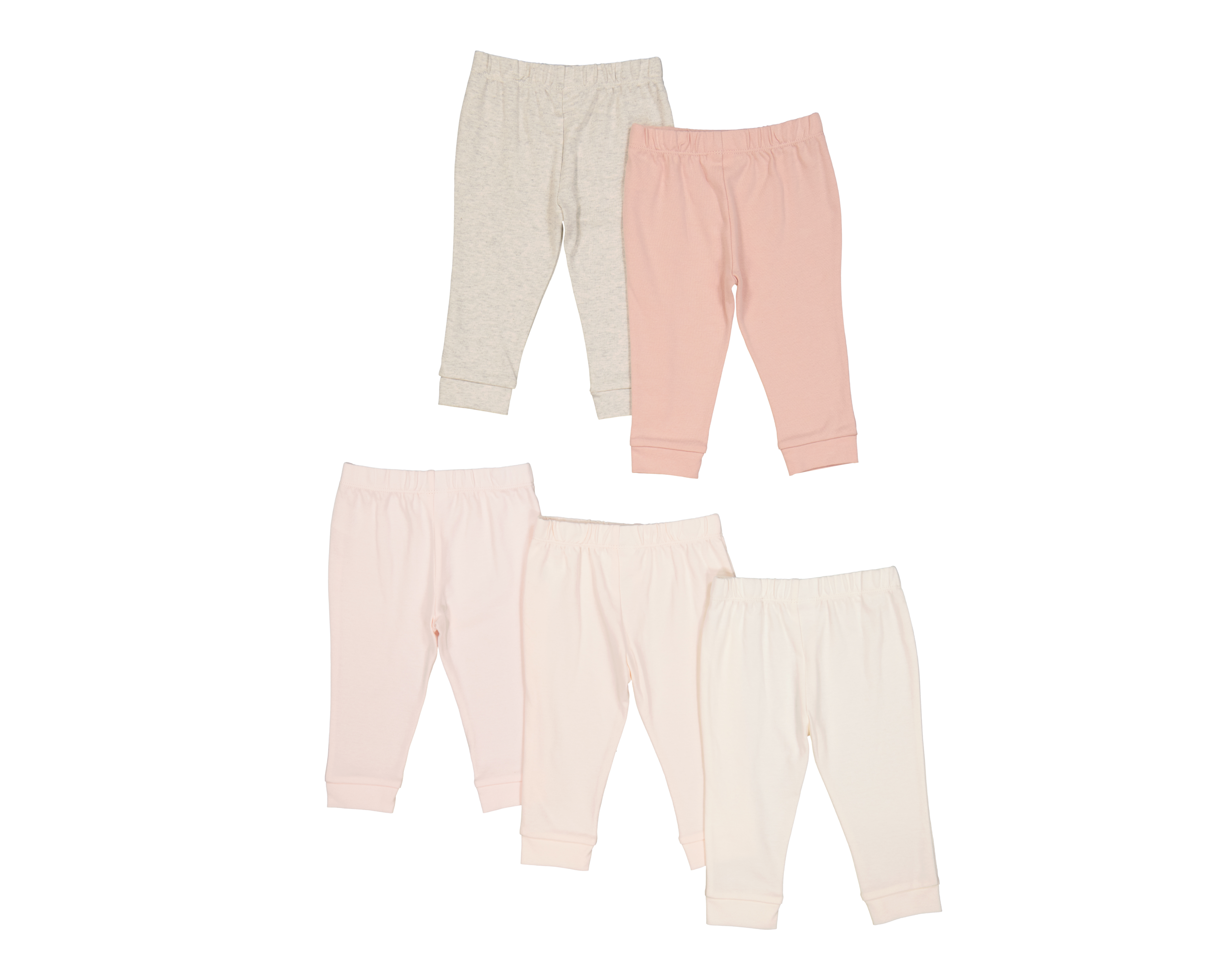 Foto 3 pulgar | Foto 2 | Pantalón para Bebé Niña Baby Colors de Algodón Rosa 5 Piezas