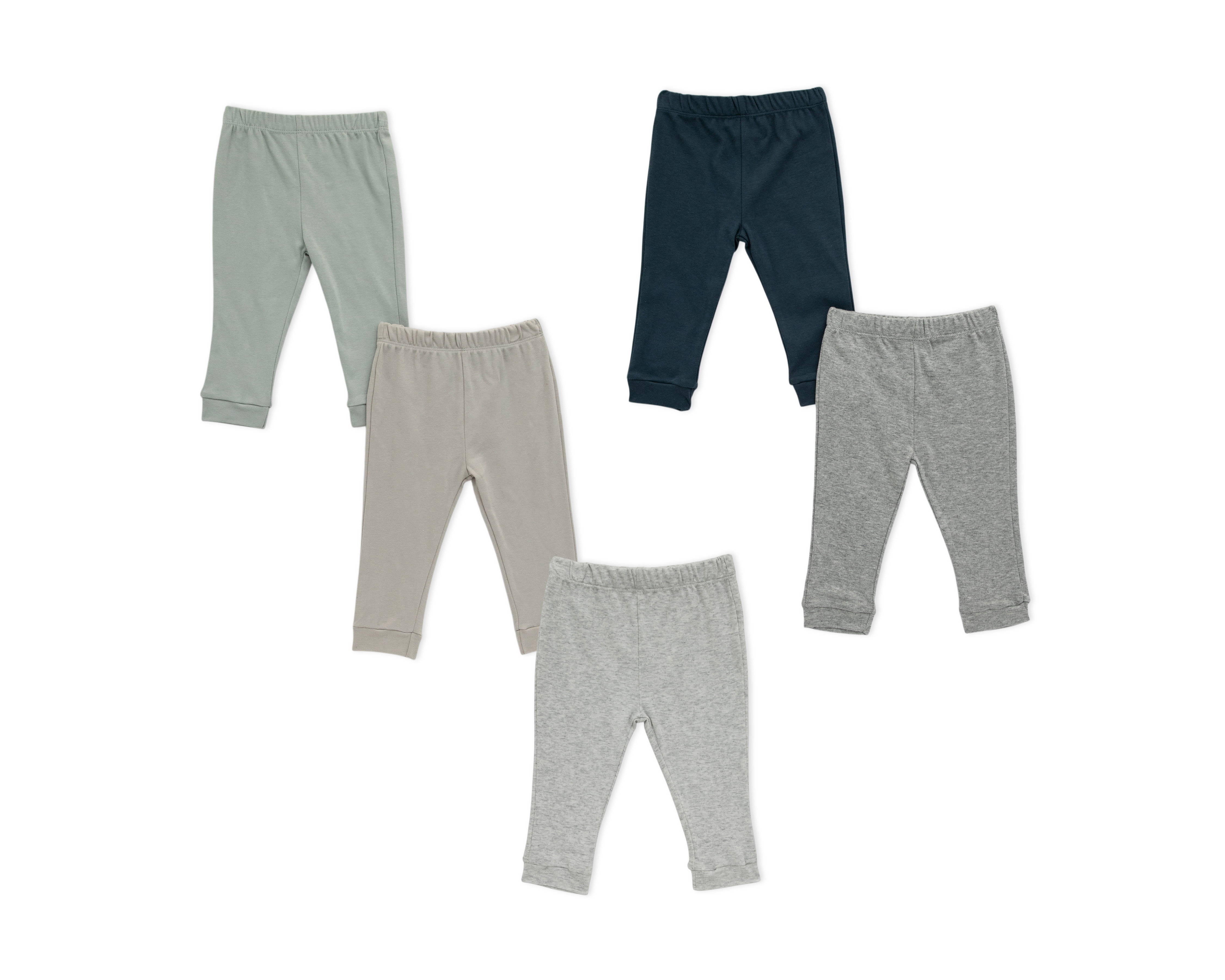 Foto 2 pulgar | Foto 1 | Pantalón para Bebé Niño Baby Colors de Algodón Liso 5 Piezas