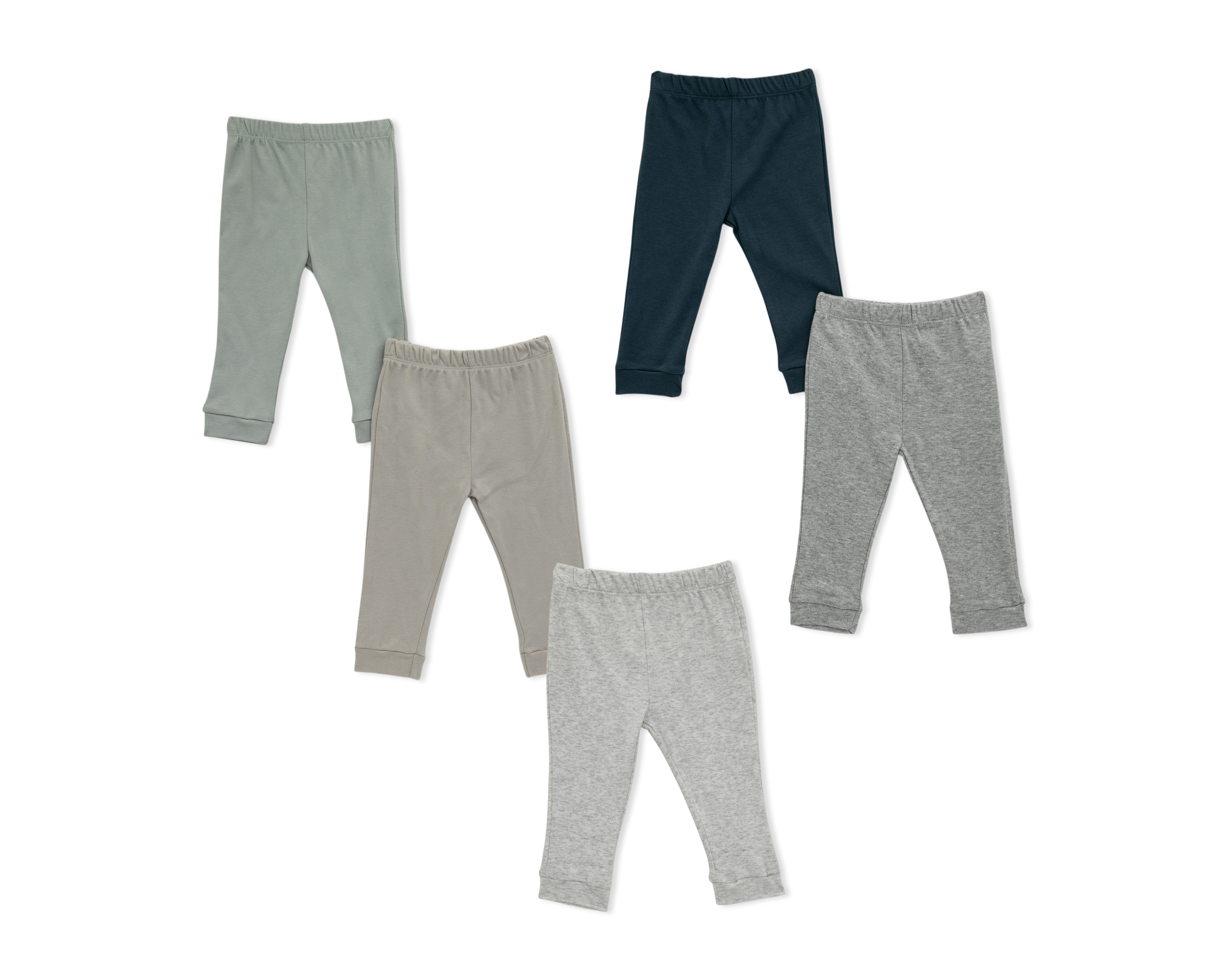 Foto 2 | Foto 2 | Pantalón para Bebé Niño Baby Colors de Algodón Liso 5 Piezas