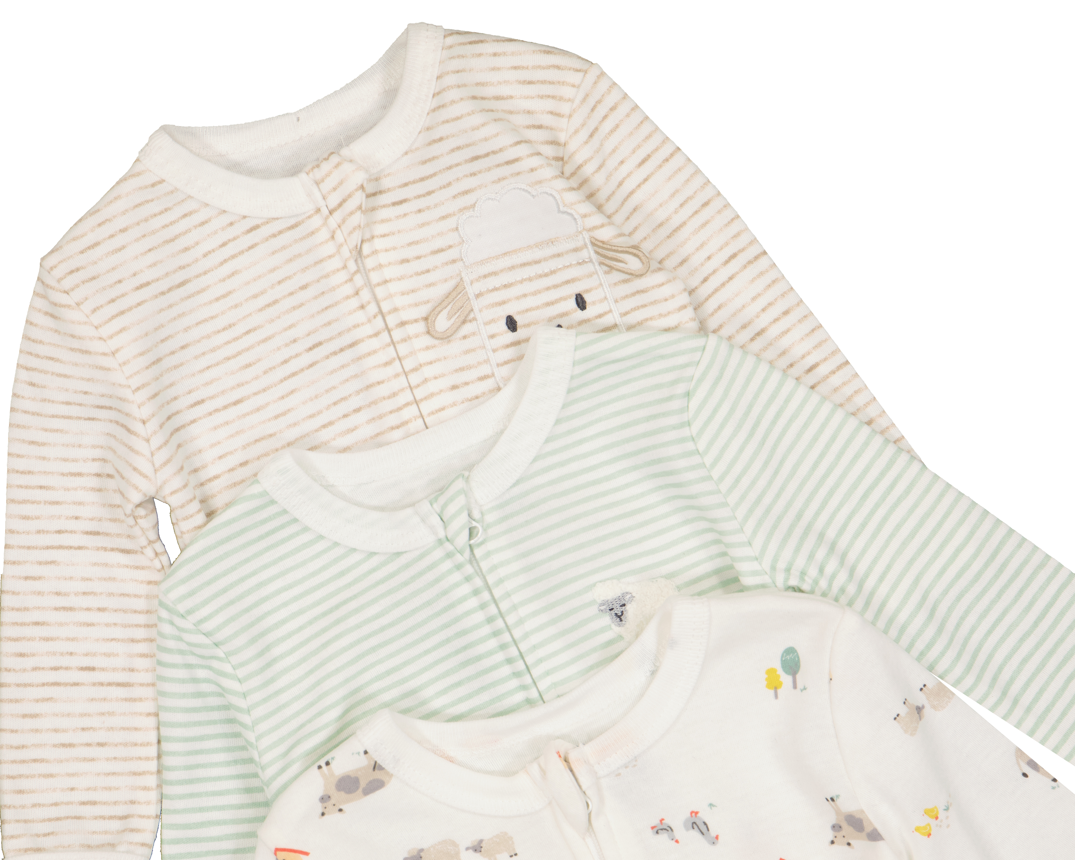 Foto 5 pulgar | Foto 4 | Mameluco para Bebé Niño Baby Colors de Algodón Estampado 3 Piezas