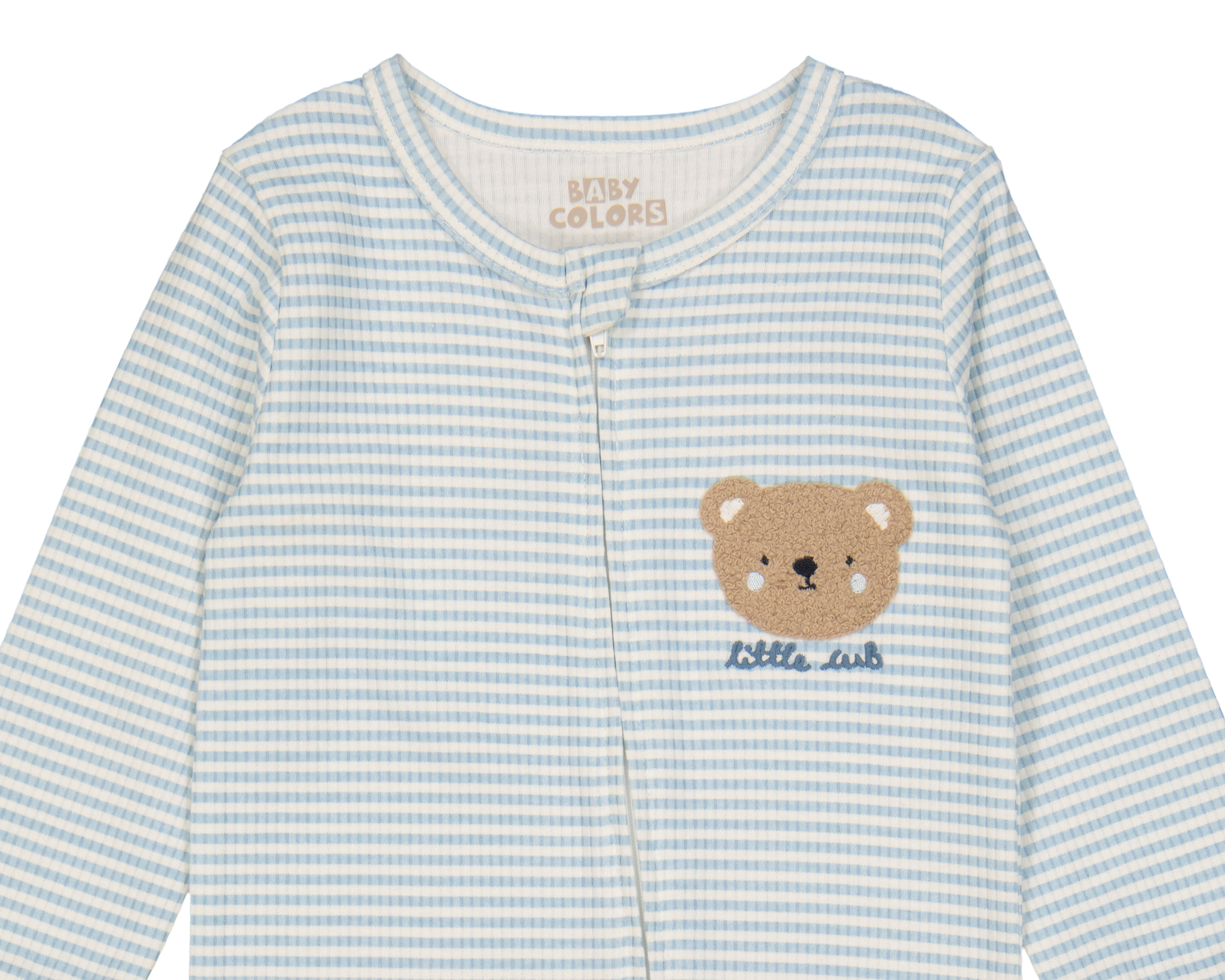 Foto 4 pulgar | Foto 3 | Mameluco para Bebé Niño Baby Colors de Algodón a Rayas