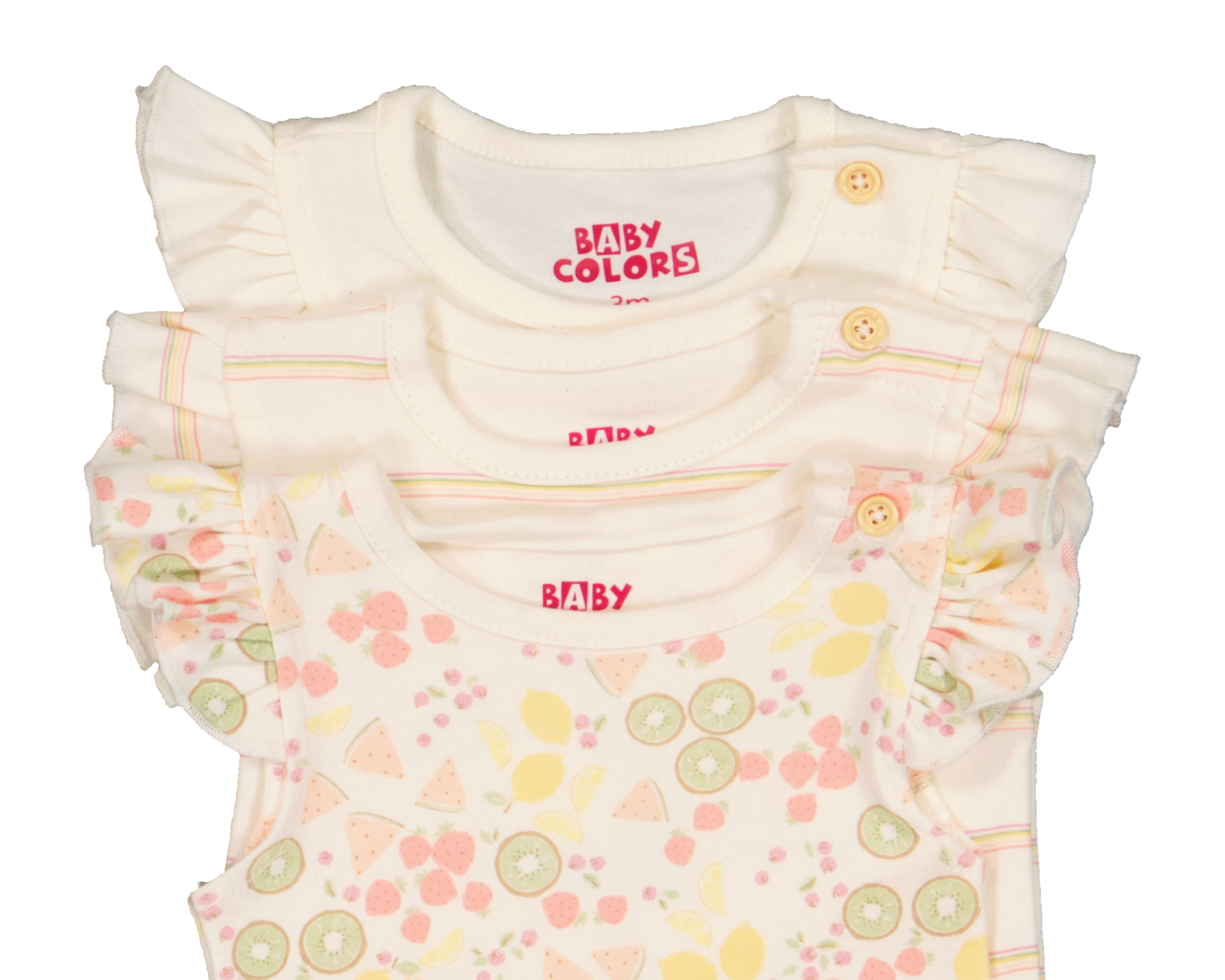 Foto 4 | Foto 4 | Pañalero para Bebé Niña Baby Colors de Algodón 3 Piezas