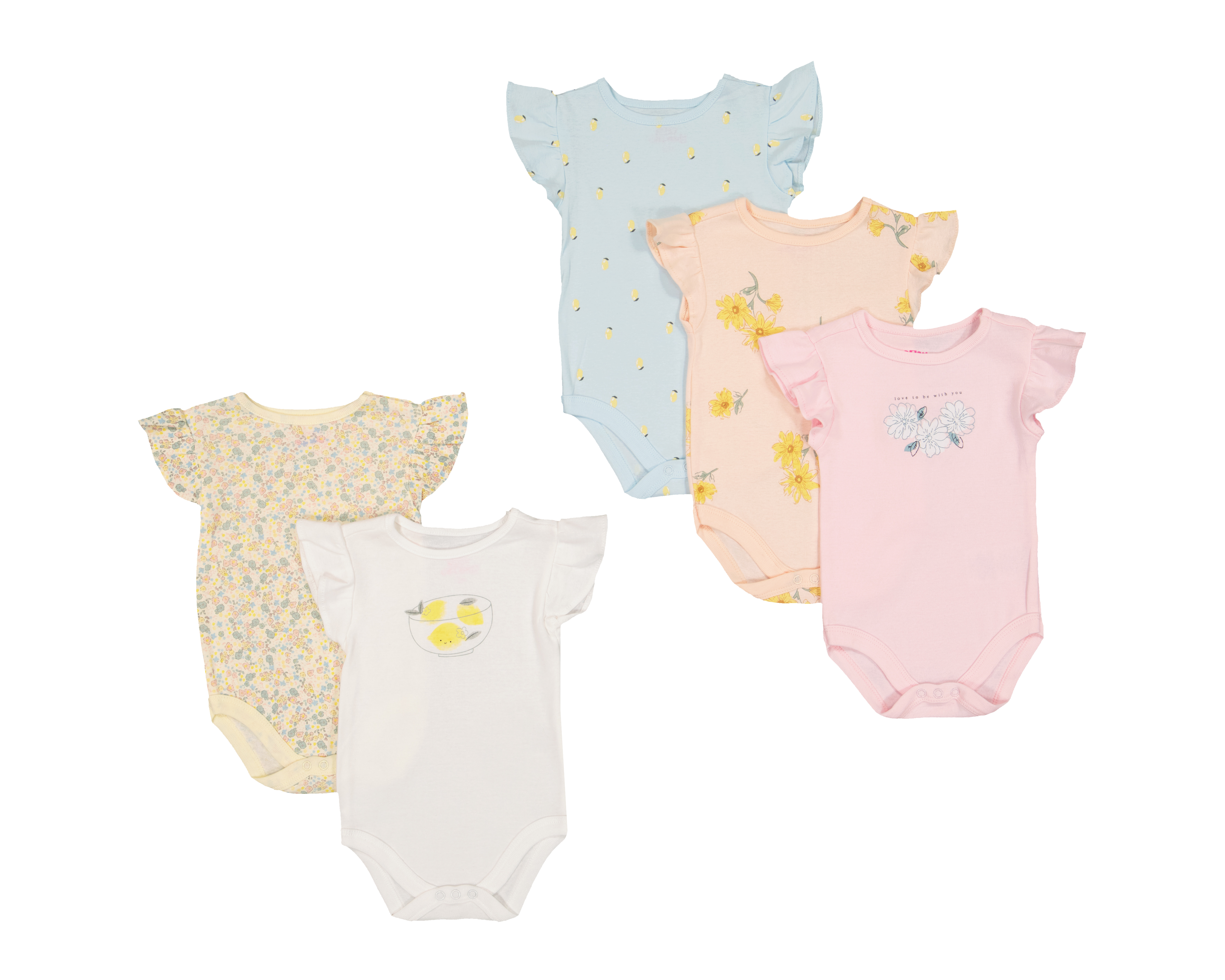 Foto 2 pulgar | Foto 1 | Pañalero para Bebé Niña Baby Colors de Algodón Estampado 5 Piezas