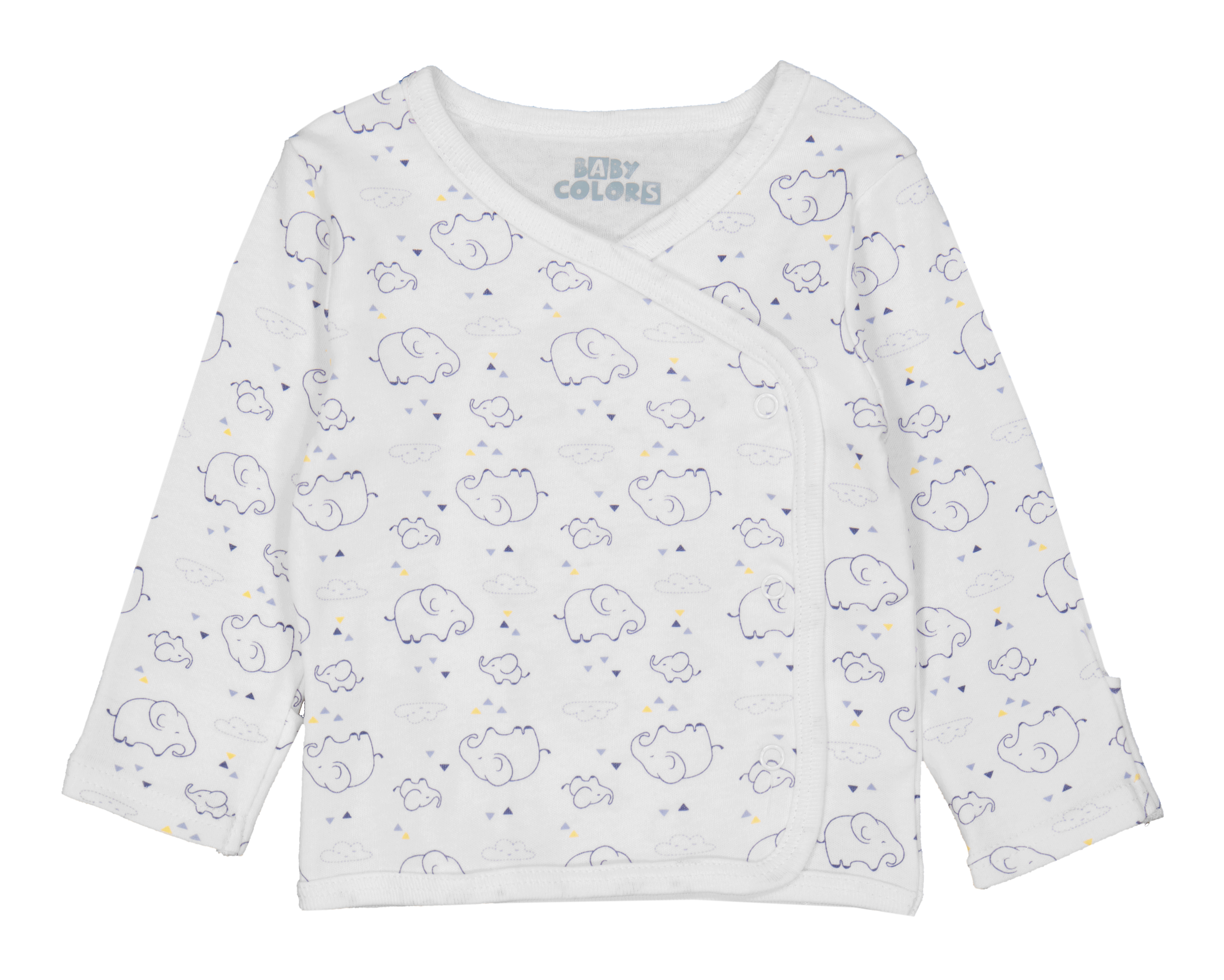 Foto 3 | Foto 3 | Camiseta Interior Baby Colors de Algodón para Bebé Niño Manga Larga 2 Piezas