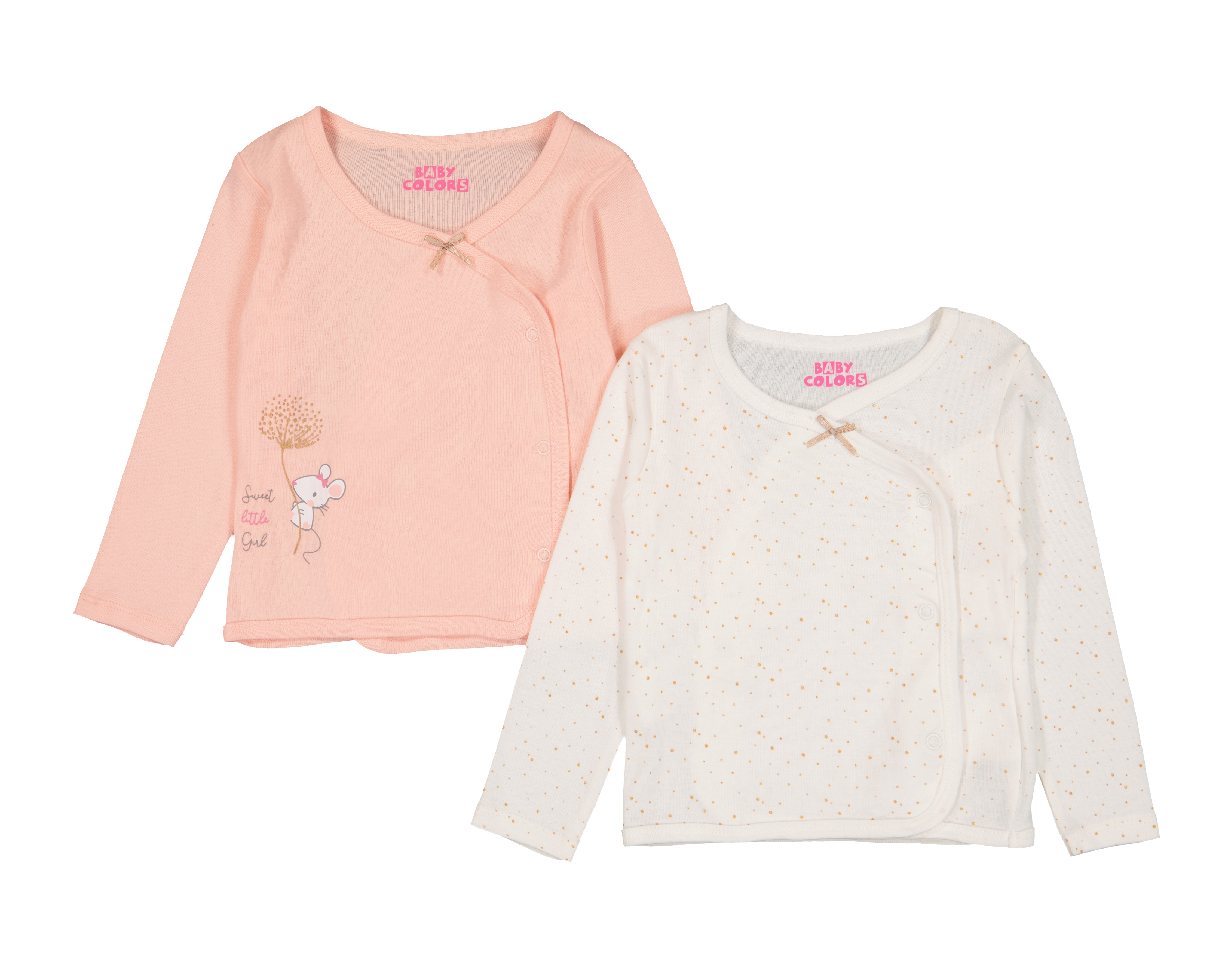 Playera para Bebé Niña Baby Colors de Algodón 2 Piezas