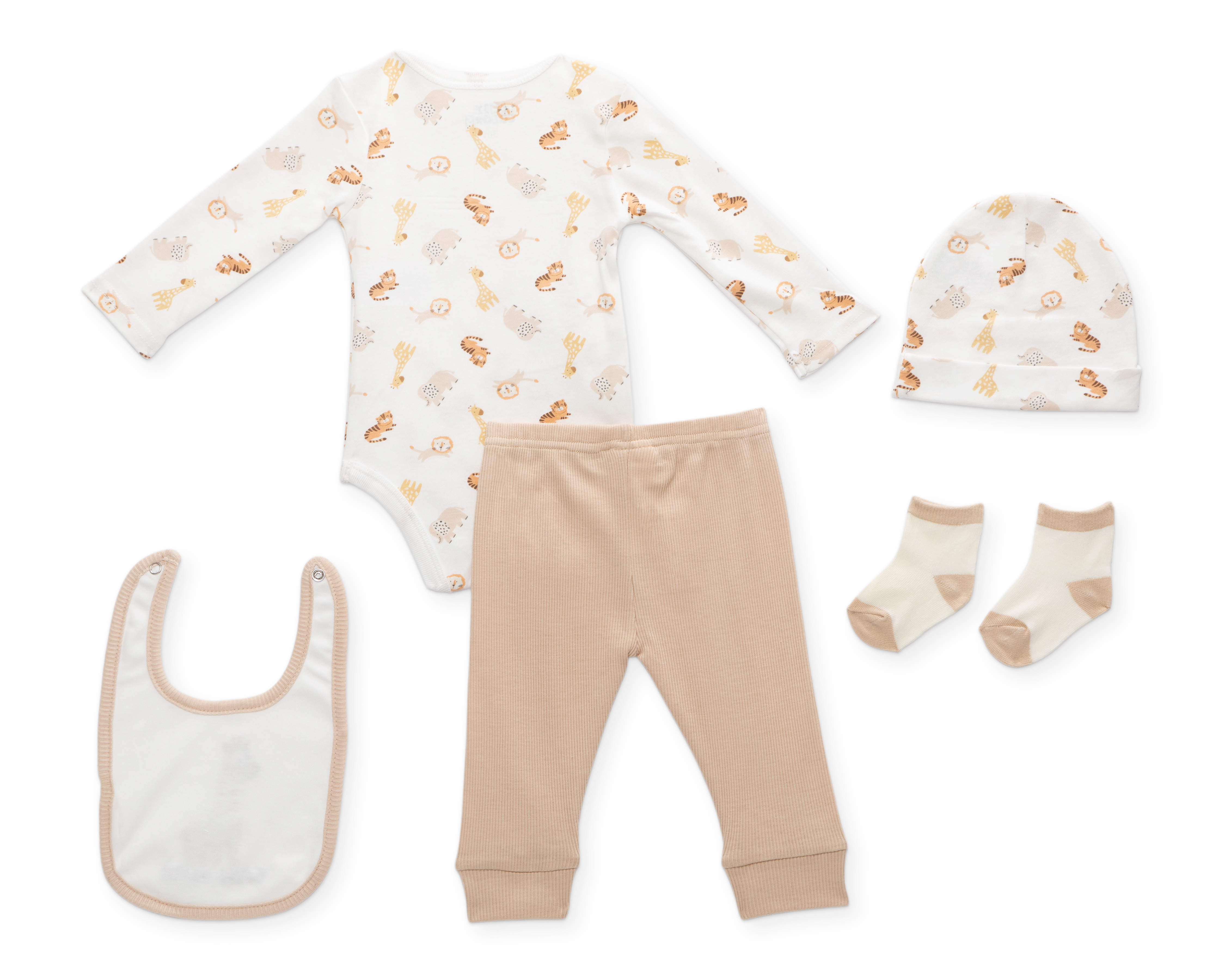 Foto 2 | Foto 2 | Conjunto de Algodón para Bebé Niño Baby Colors 5 Piezas