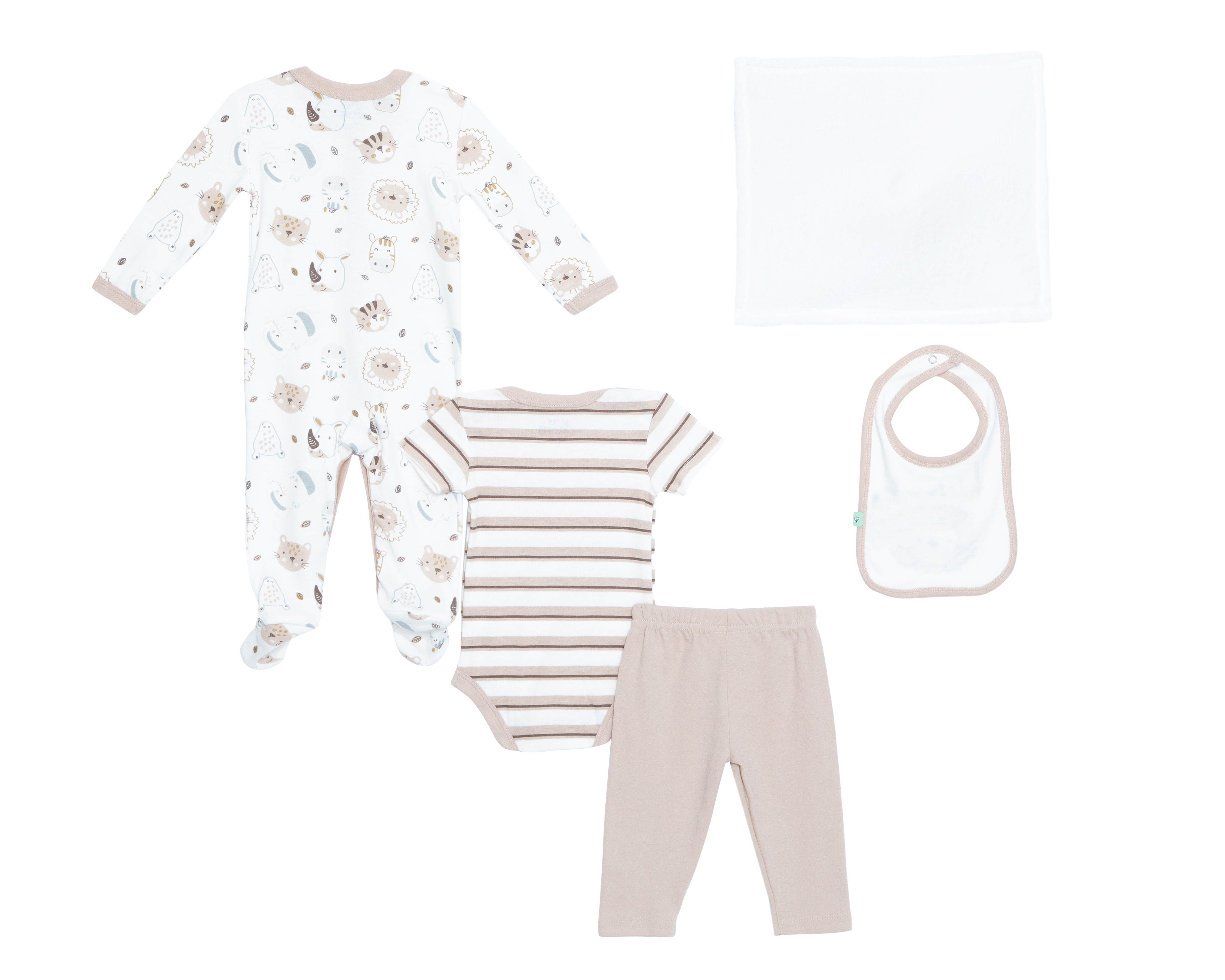 Foto 3 pulgar | Foto 2 | Conjunto de Algodón para Bebé Niño Baby Colors 5 Piezas