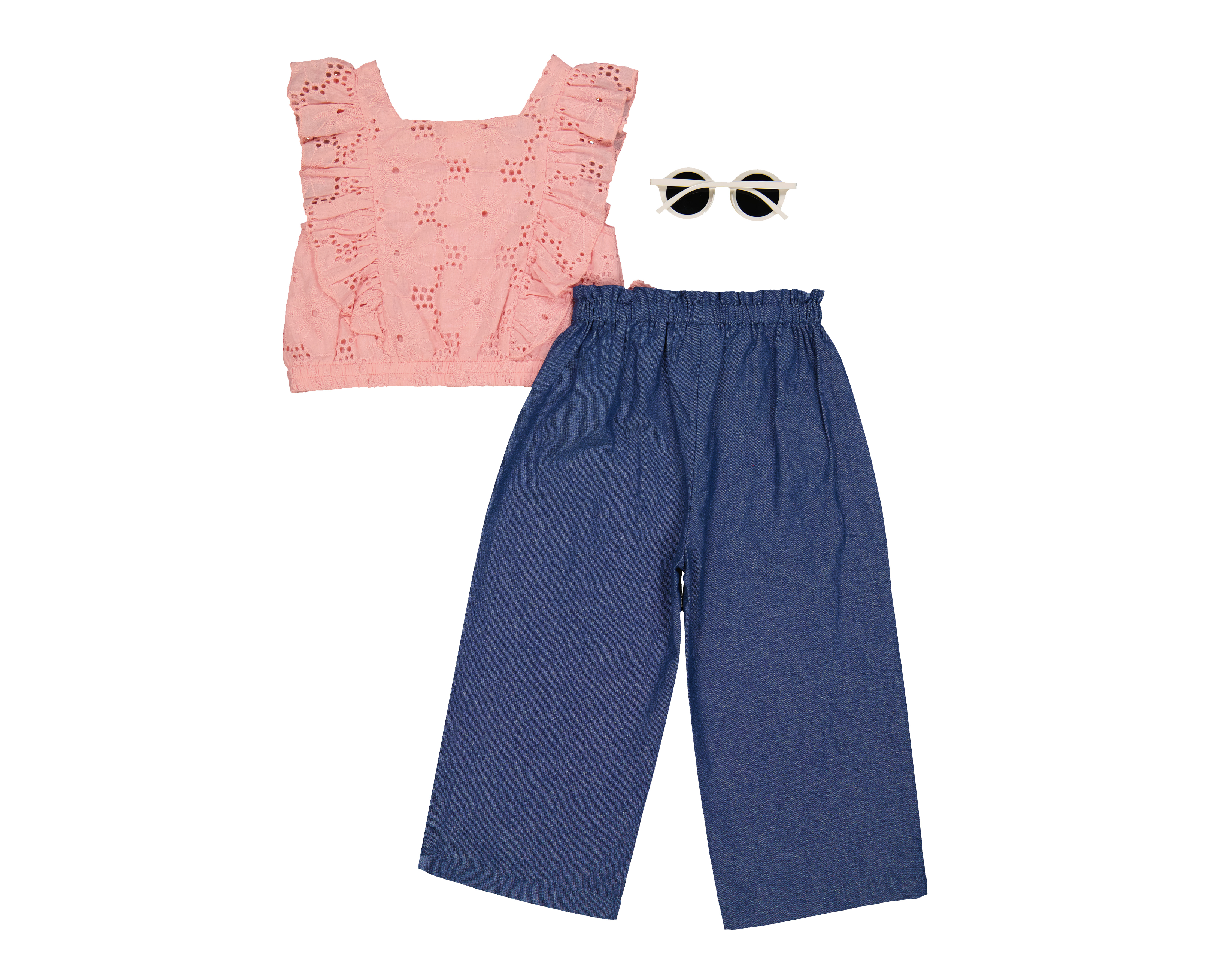 Foto 2 | Foto 2 | Conjunto de Algodón para Bebé Niña Baby Colors 3 Piezas