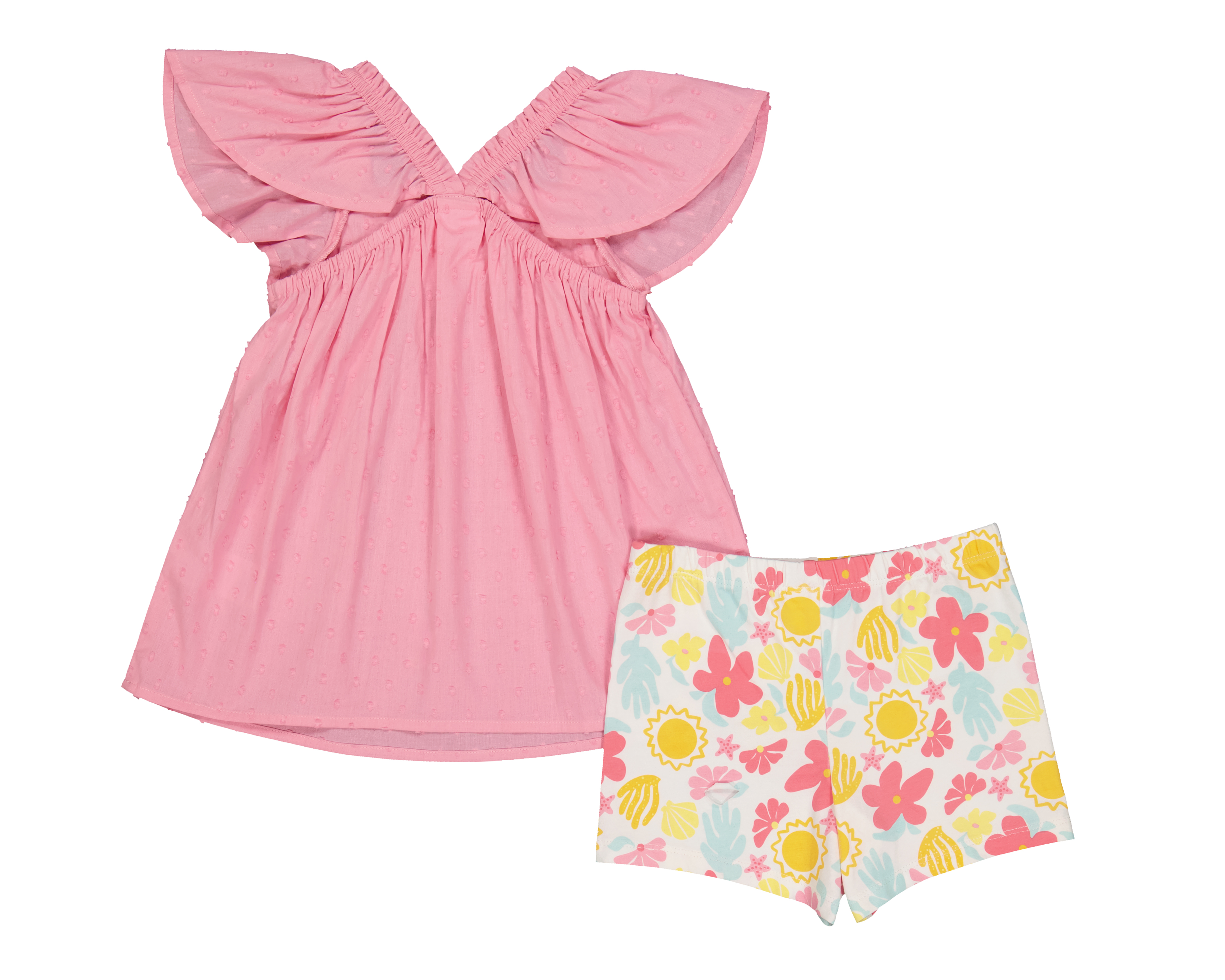 Foto 2 | Foto 2 | Short y Blusa de Algodón para Bebé Niña Baby Colors