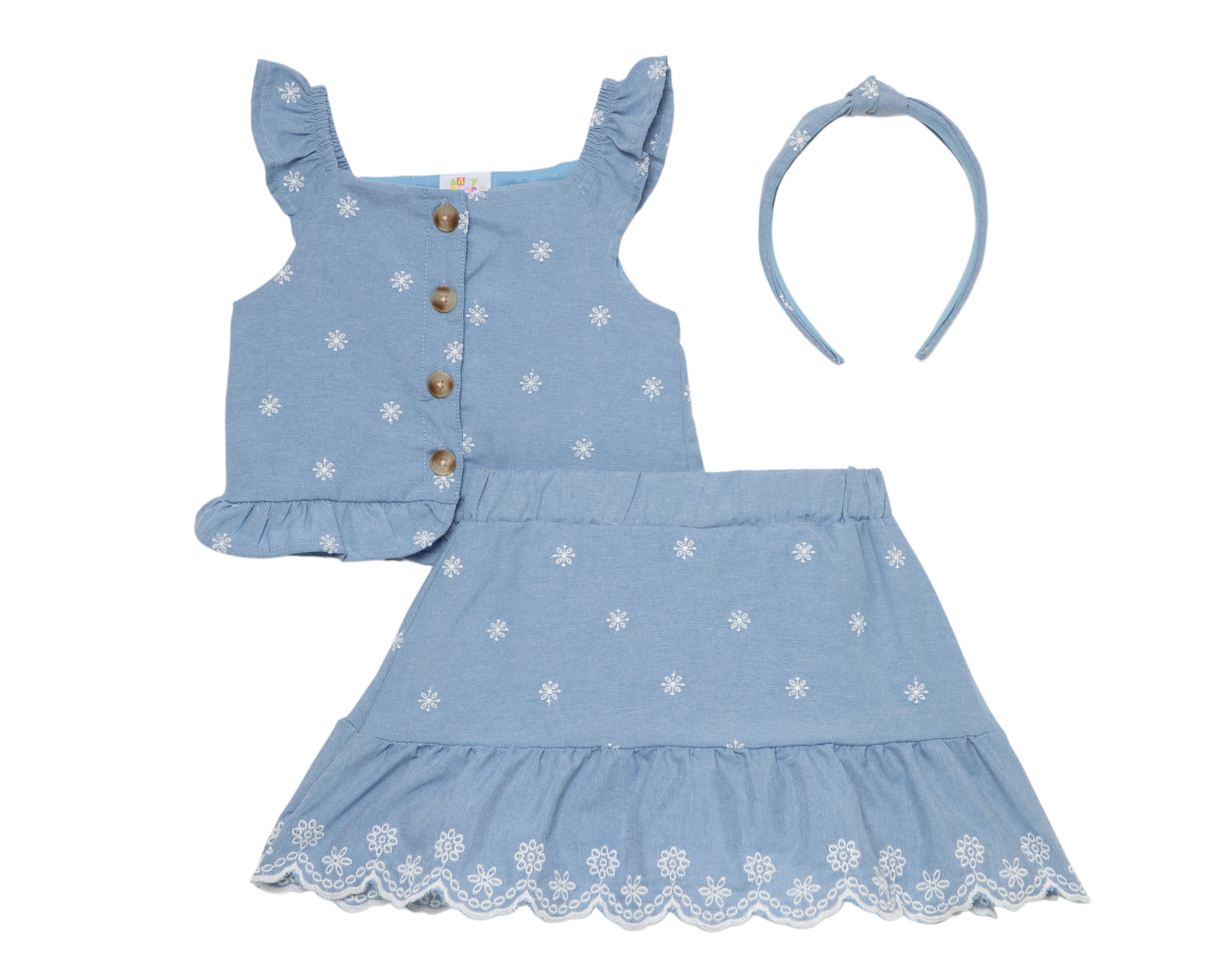 Conjunto para Bebé Niña Baby Colors 3 Piezas