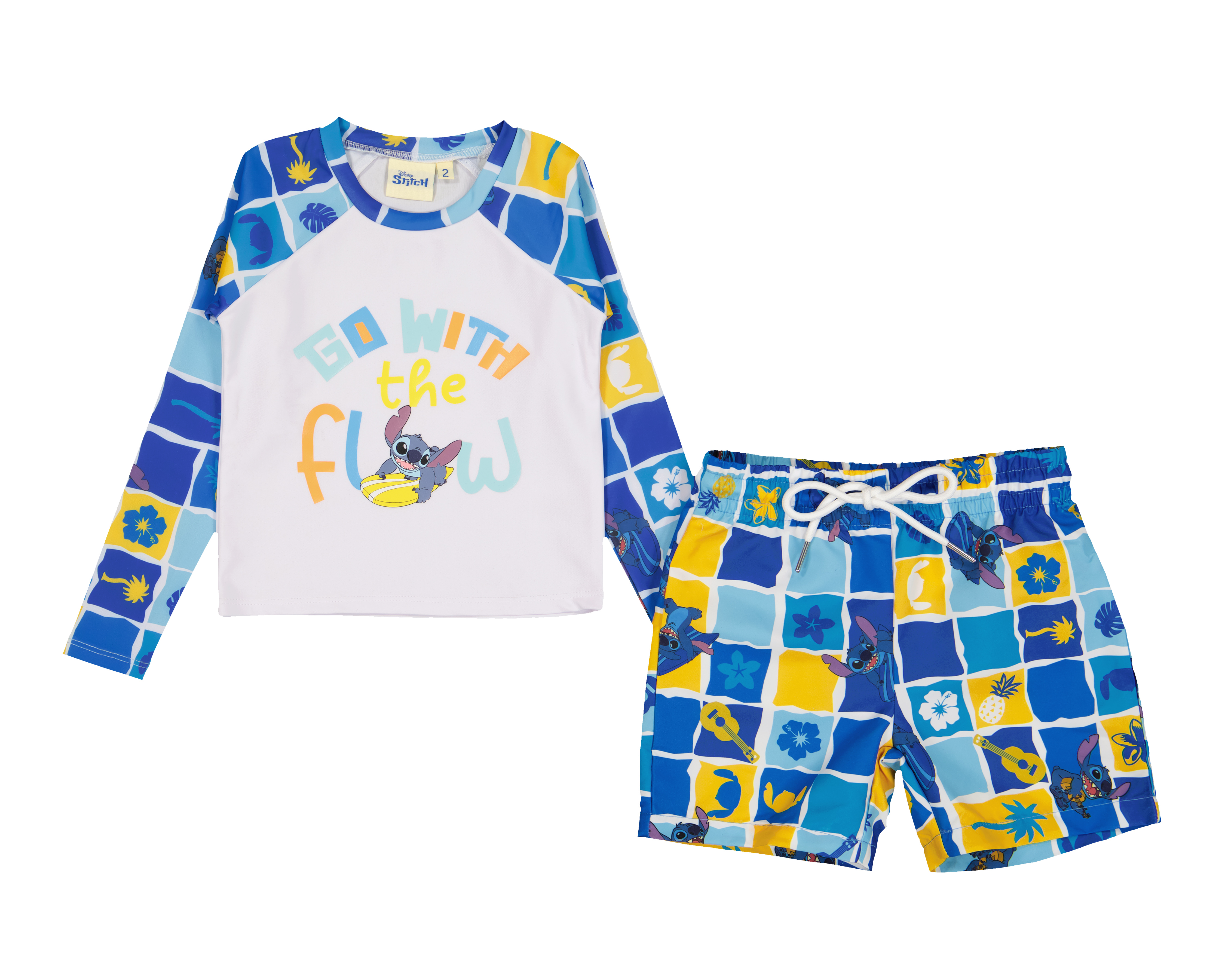 Foto 1 | Foto 1 | Traje de Baño para Bebé Niño Disney Stitch 2 Piezas