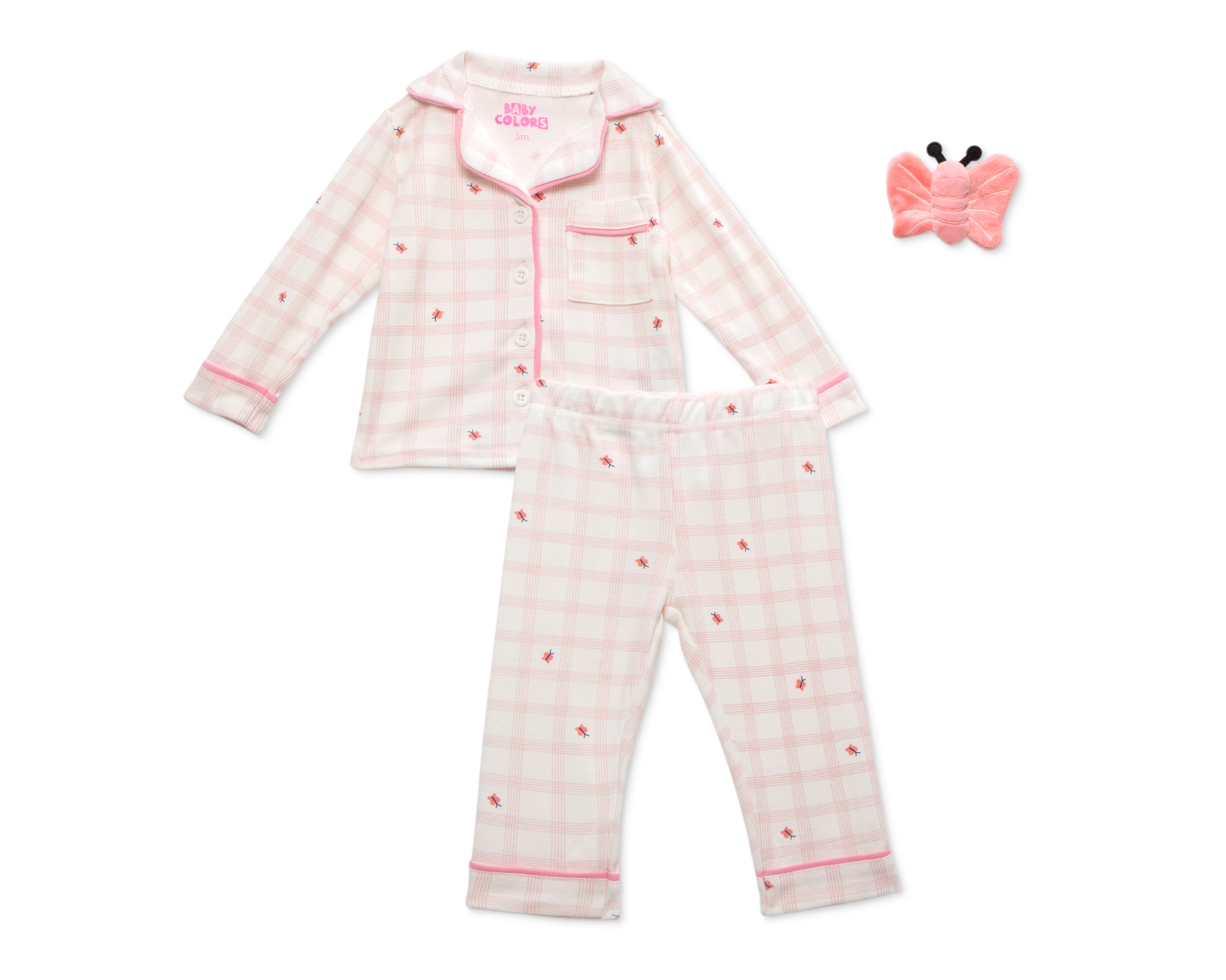 Pijama para Niña con Estampado Baby Colors